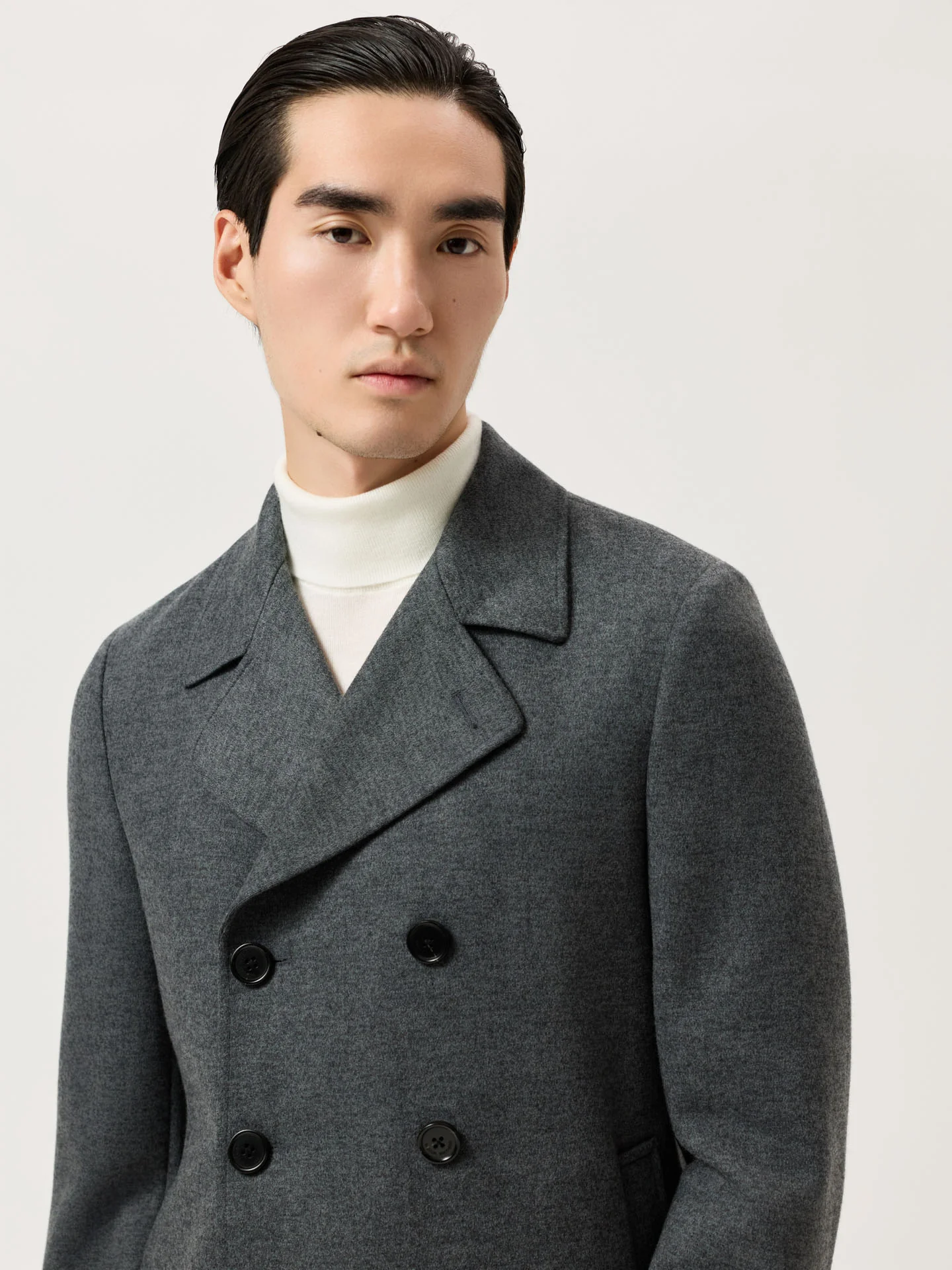 Double-Breasted Peacoat In Wool Blend - Image 6