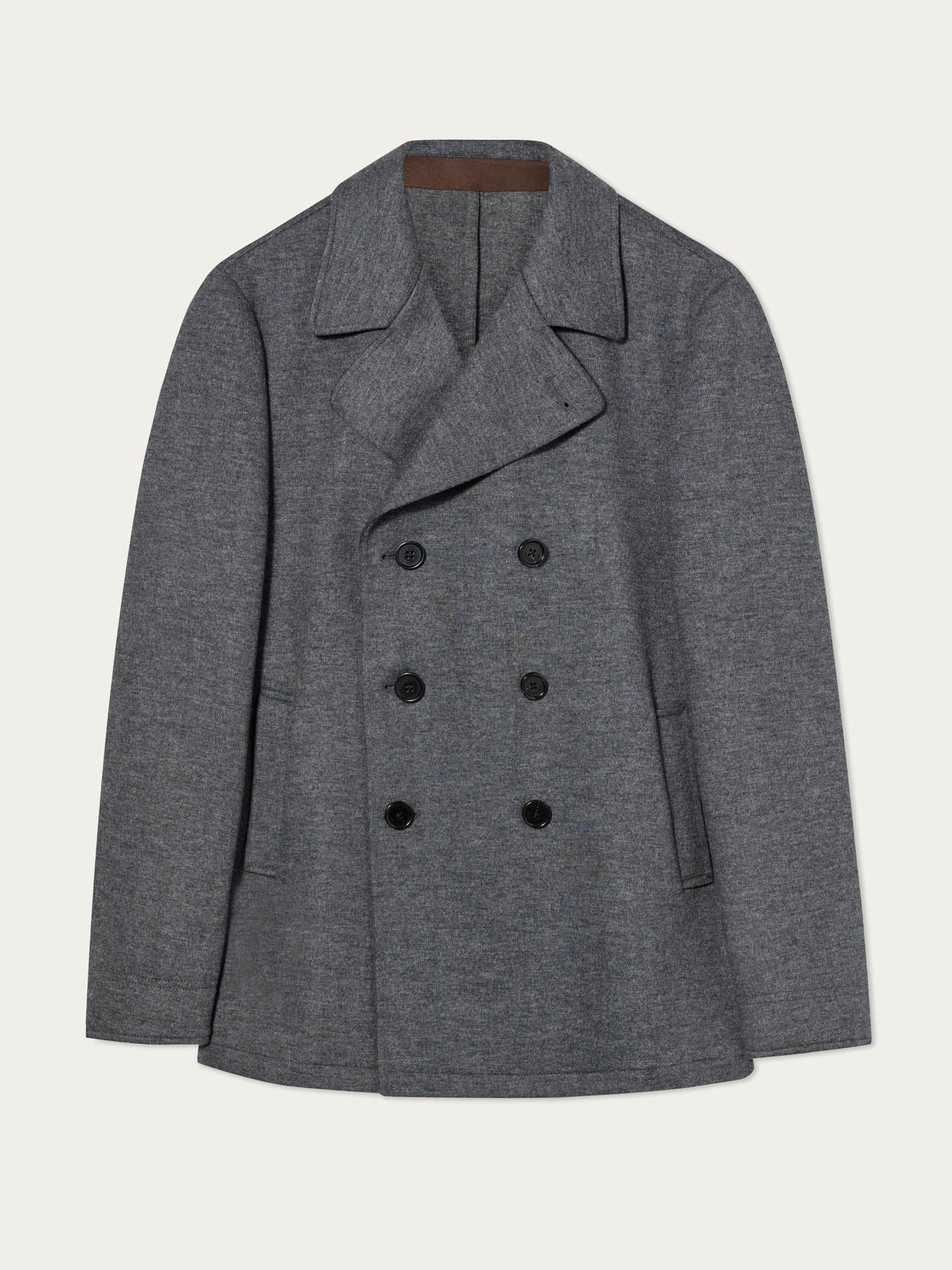 Double-Breasted Peacoat In Wool Blend - Image 9