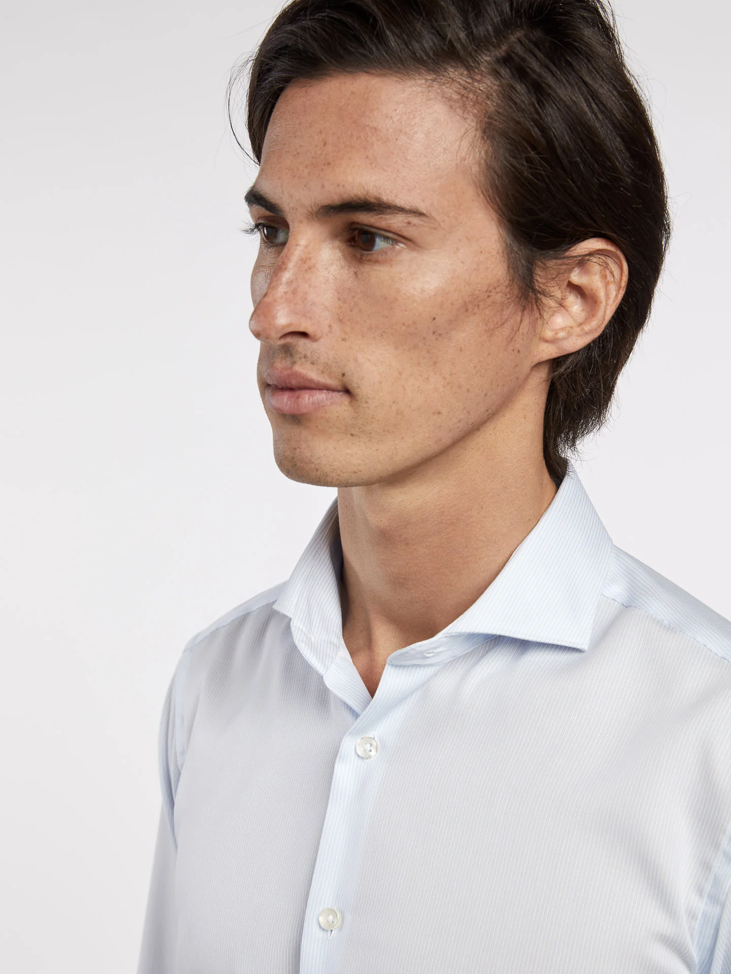 DUBLIN COLLAR SLIM FIT SINGLE CUFF.LIQUID AMONIAC FINISHING - Image 2