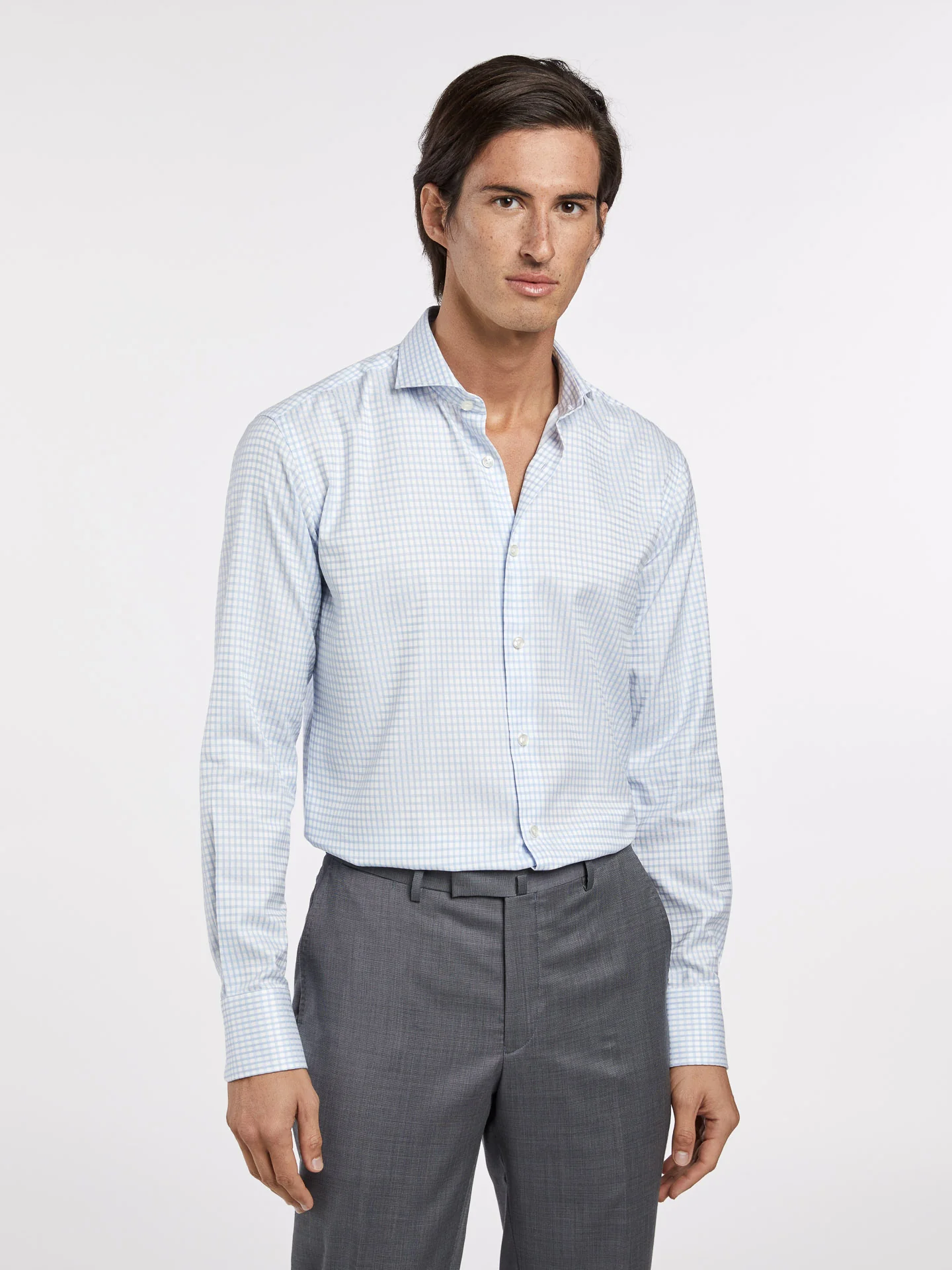 DUBLIN COLLAR SLIM FIT SINGLE CUFF.LIQUID AMONIAC FINISHING - Image 2