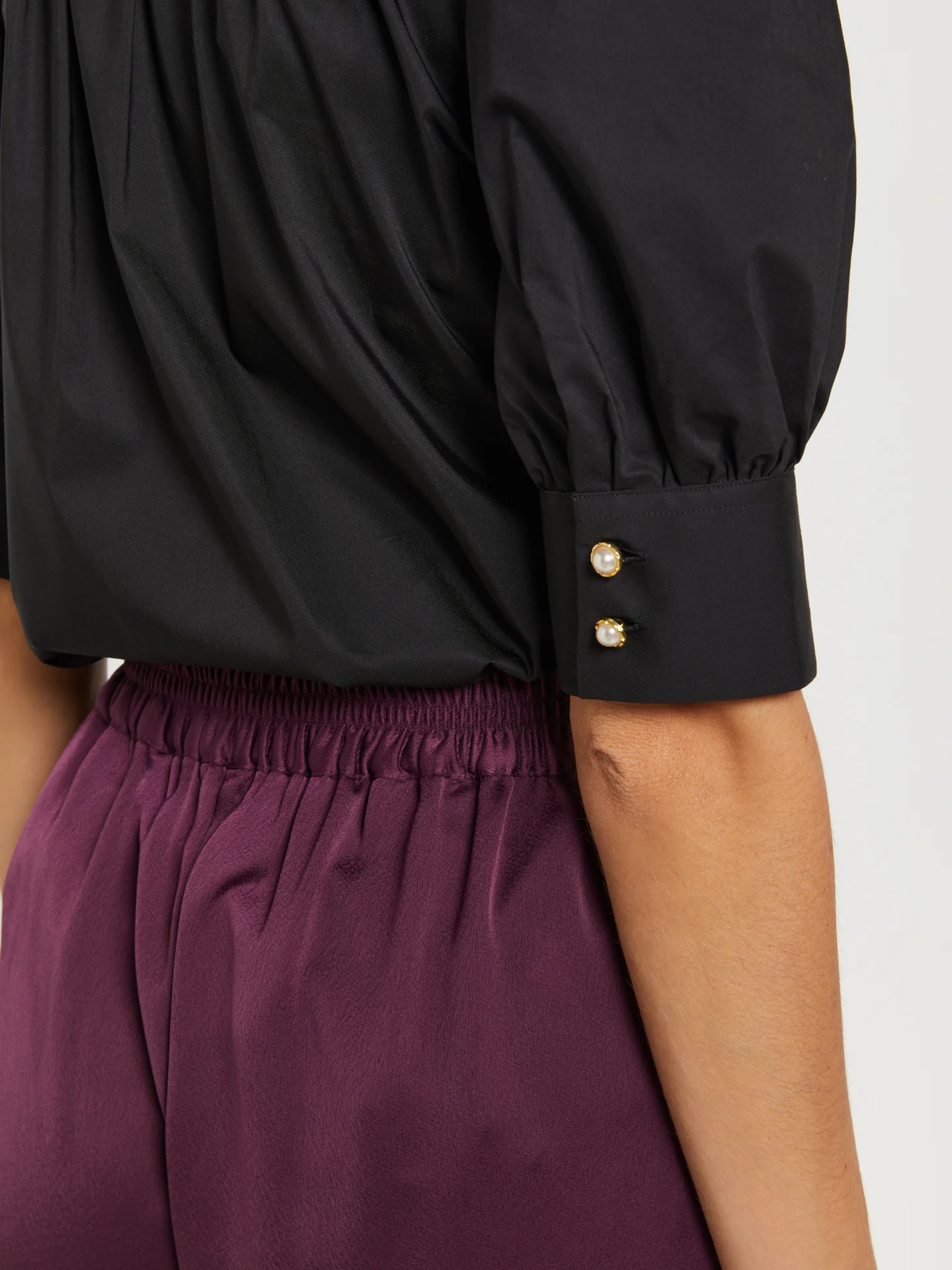 Elbow ballon sleeve shirt - Image 3