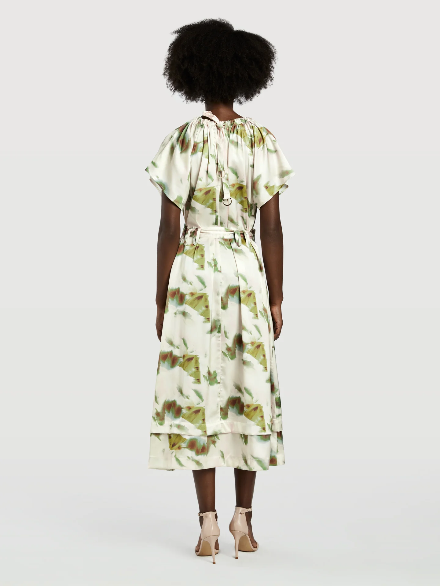 Faded Print Midi Dress - Image 2