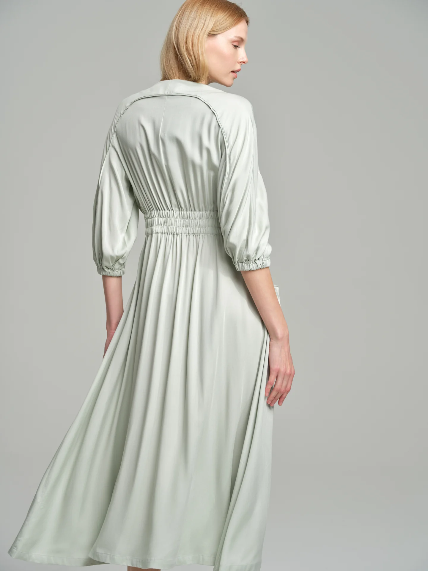 Fancy-buckled long dress - Image 4