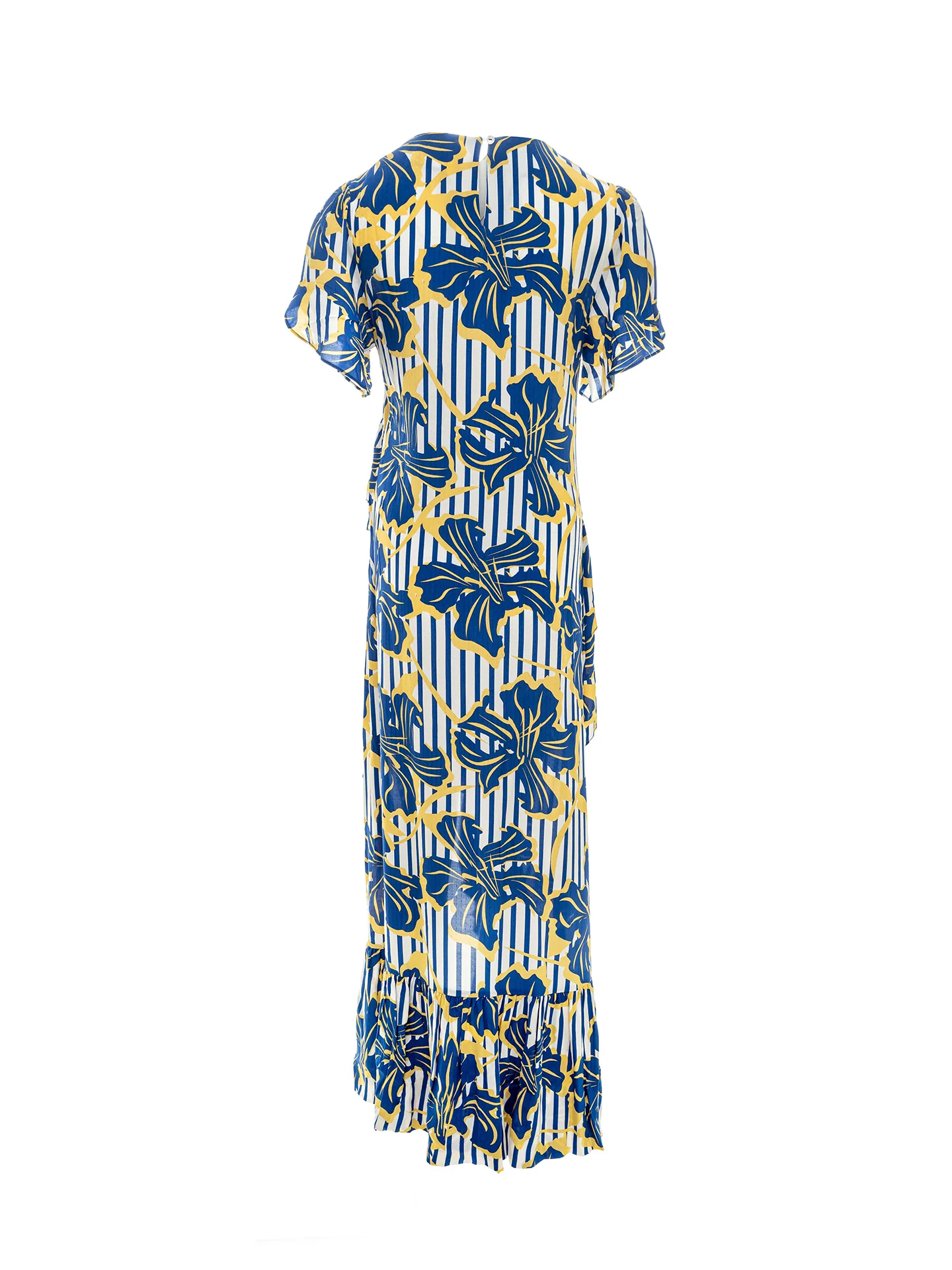 Floral Print Dress In Viscose And Lenzing Blend With Ruffles - Image 2