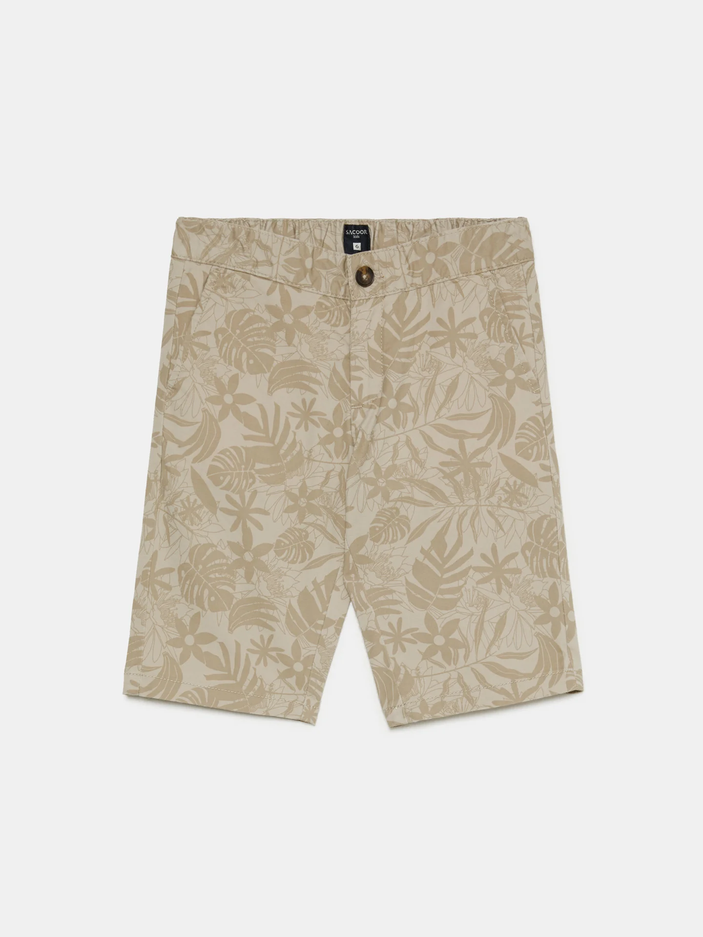 Flower Print Bermuda Shorts