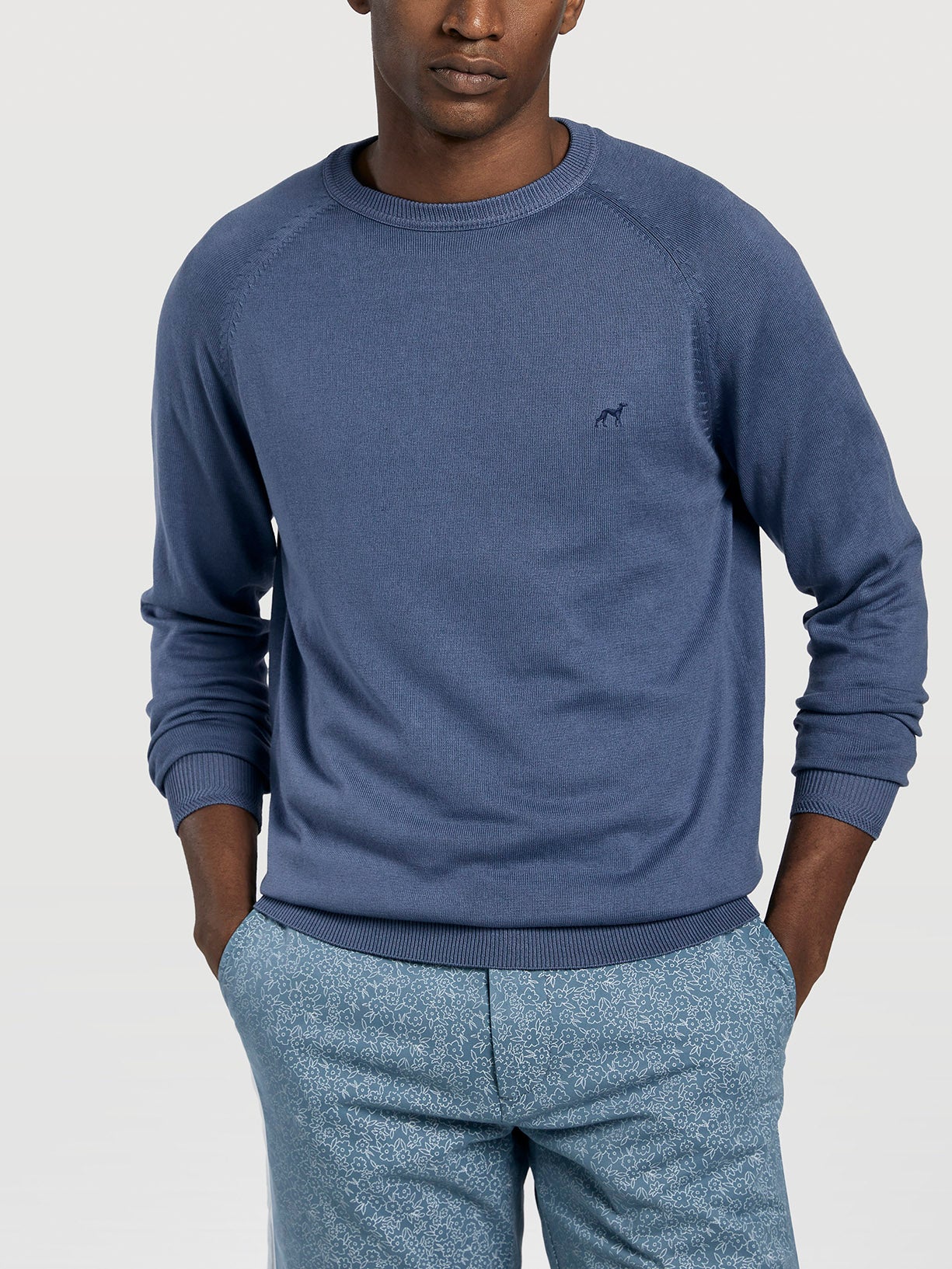 Garment dye crew neck sweater - Image 3