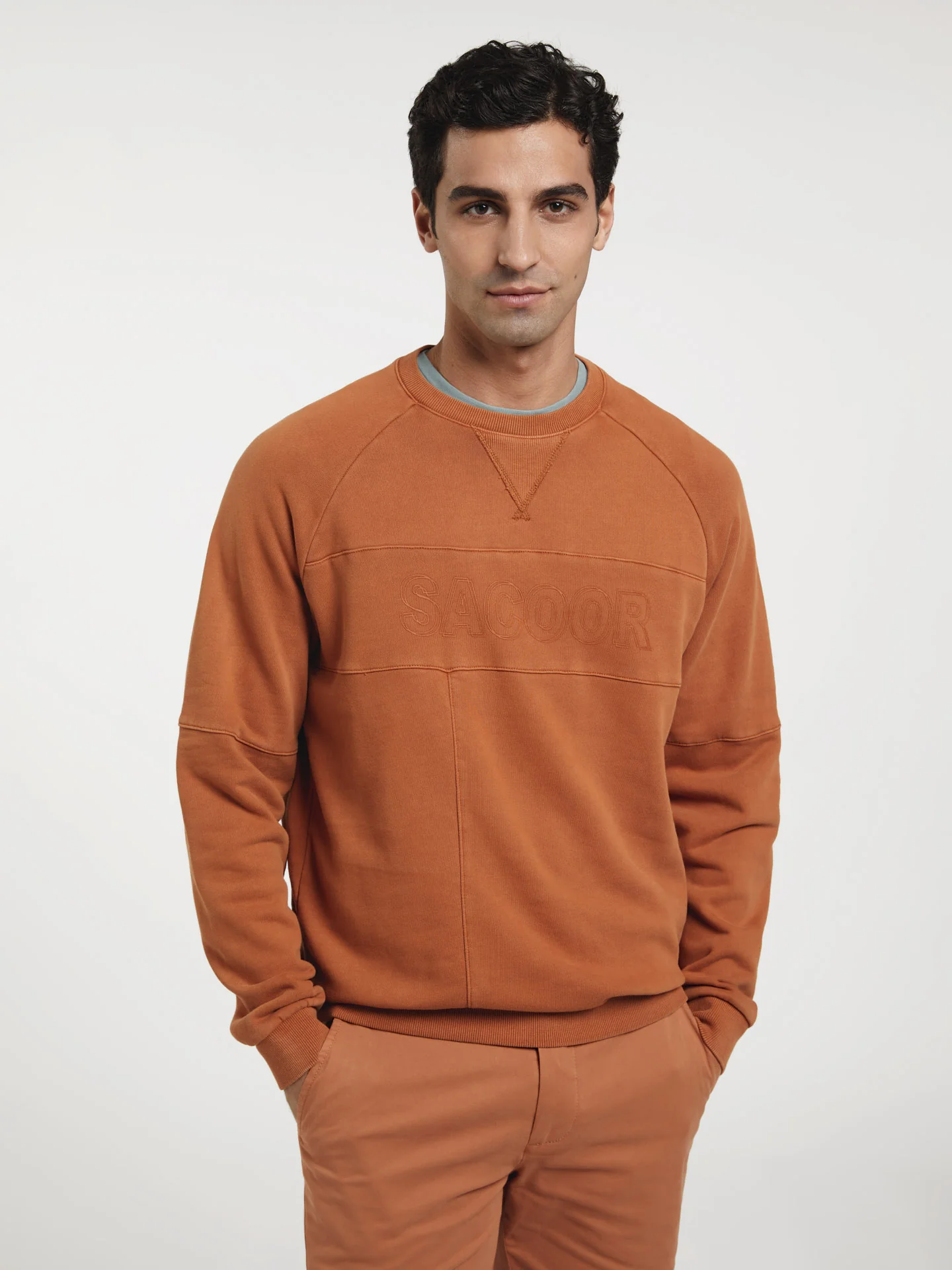 Garment Dye Sweatshirt With Branding - Image 8
