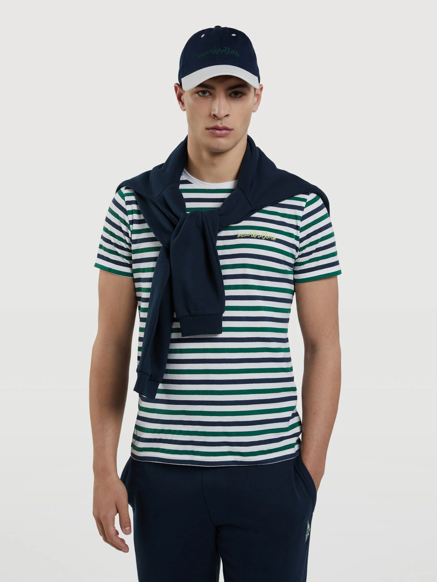 Gen Z Capsule Collection T-shirt With Printed Stripes