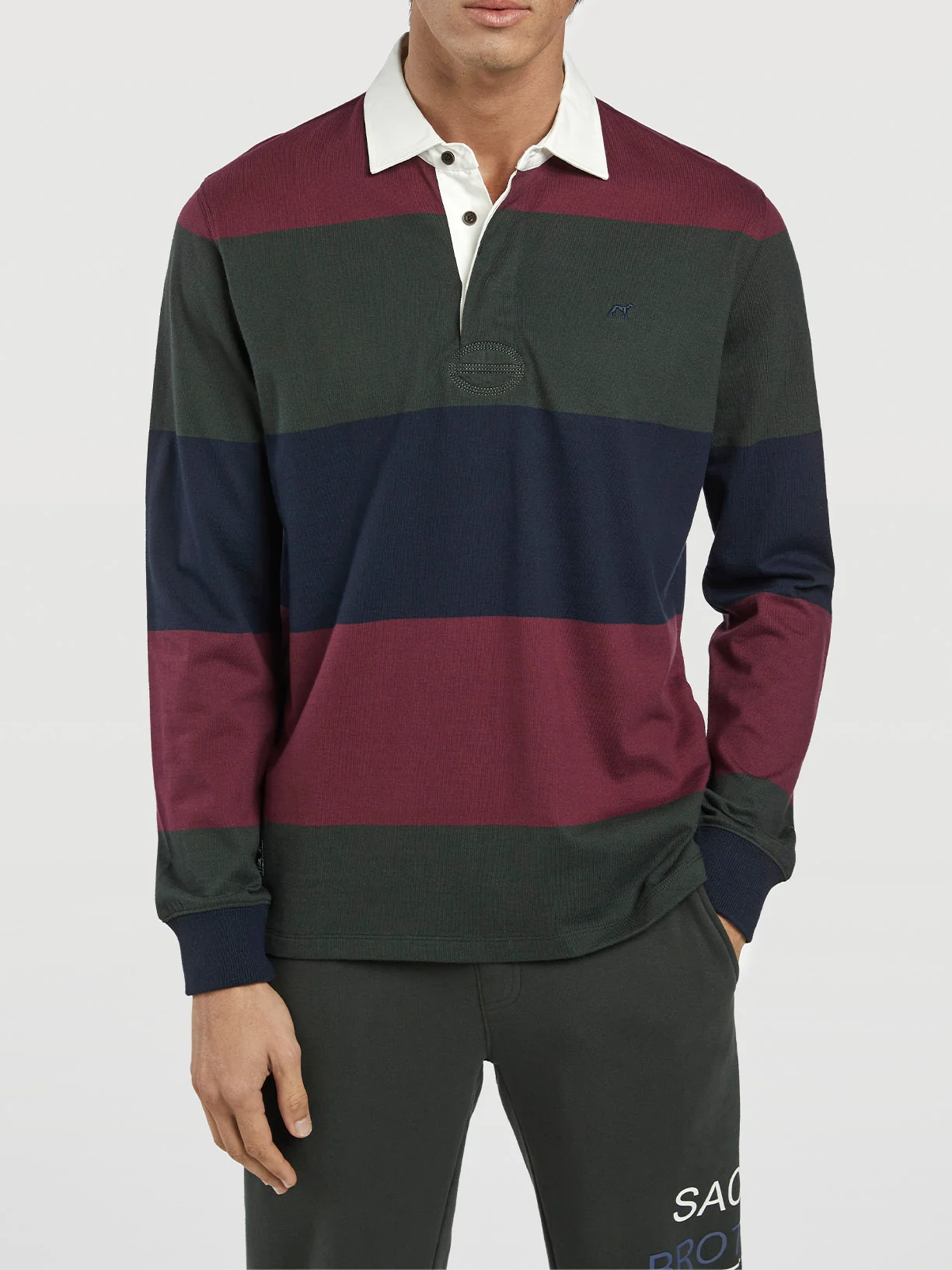 Gen Z Collection rugby polo with contrast stripe - Image 2
