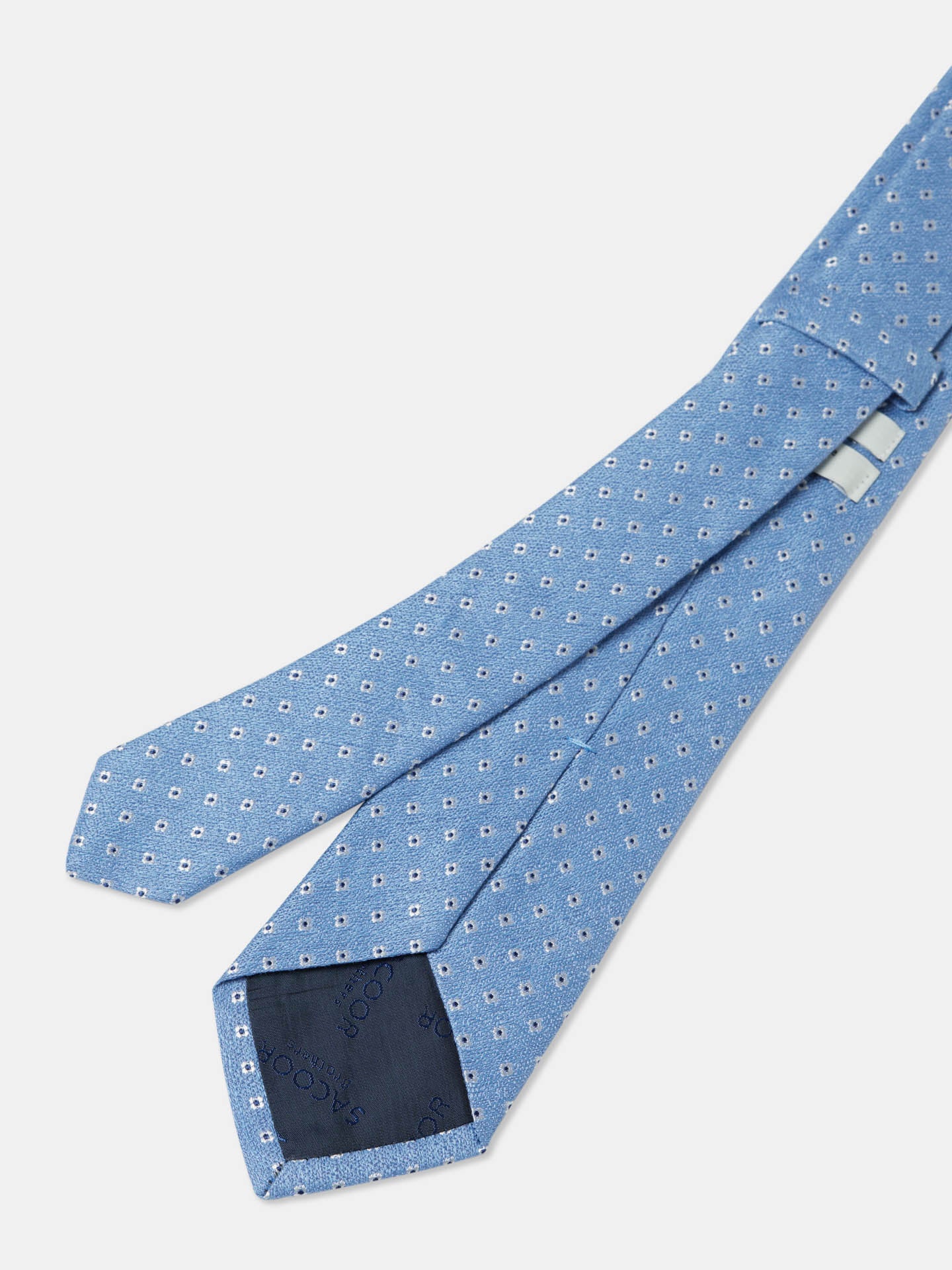 Geometric Pattern Tie 100% silk 8cm - Image 6