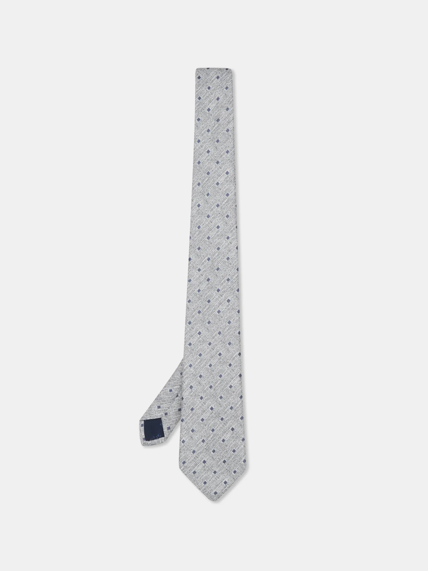 Geometric Pattern Tie 100% silk 8cm - Image 3