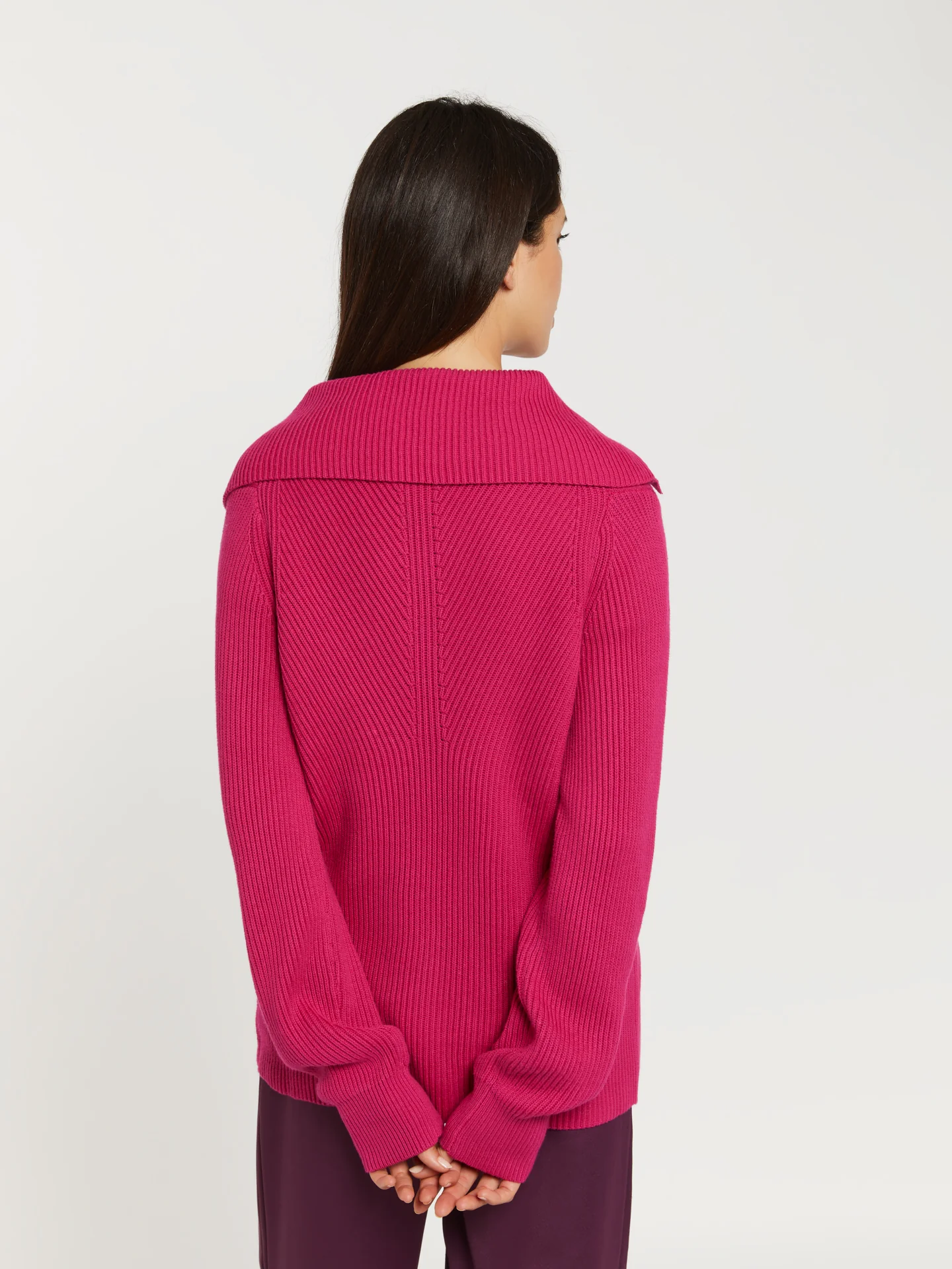 Half placket sweater with snaps - Image 3