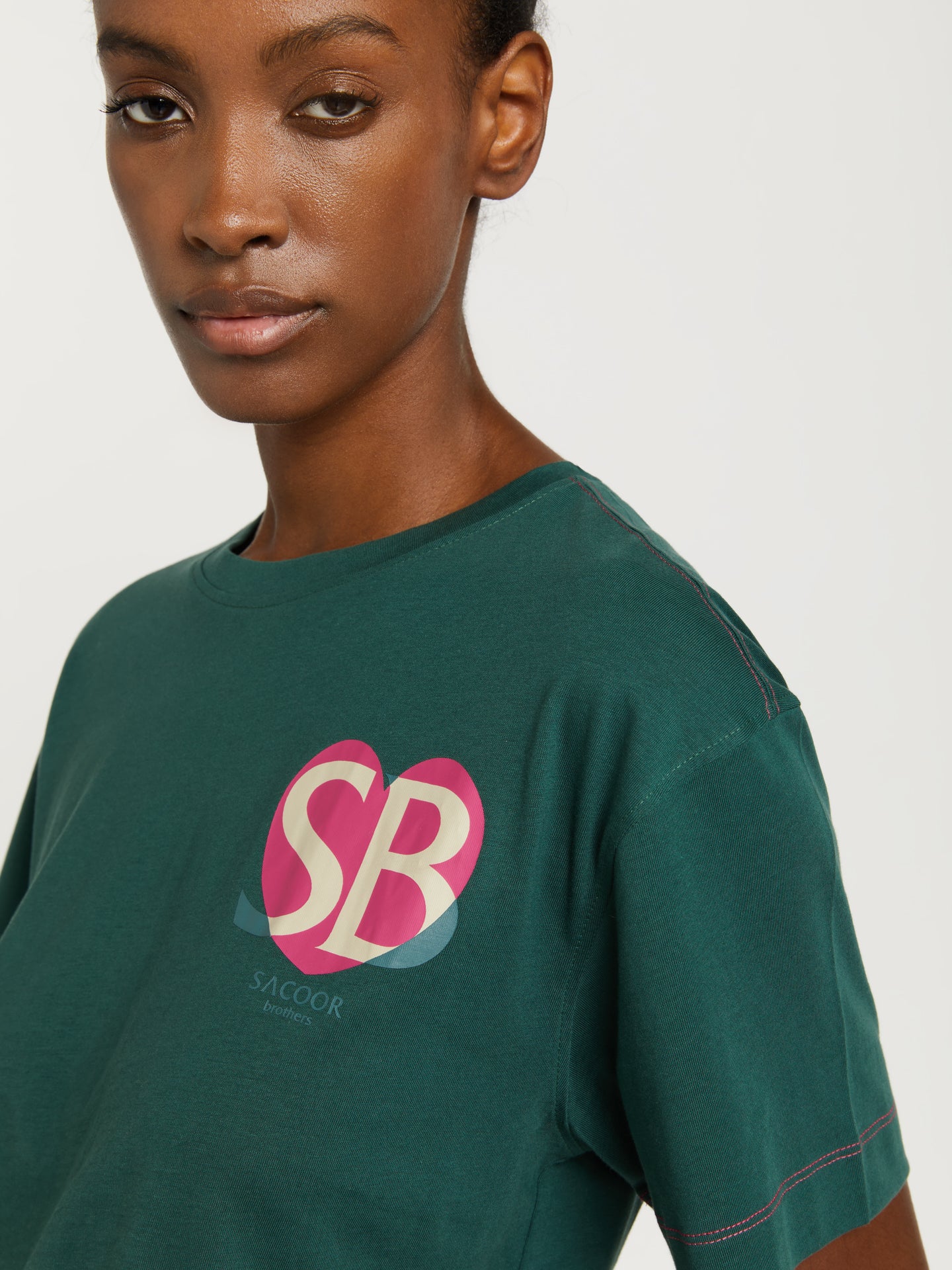 Heart shaped print t-shirt - Image 4