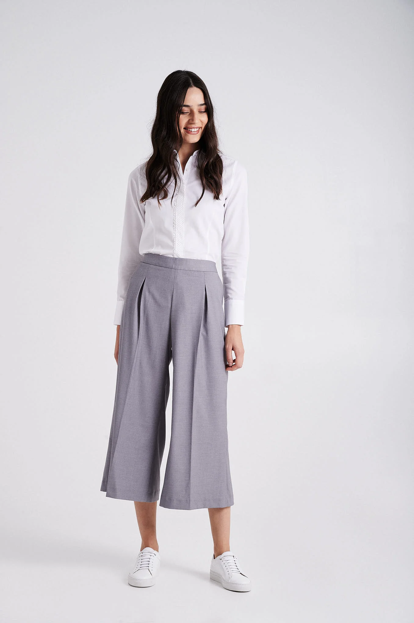 High waist cropped classic trousers - Image 6