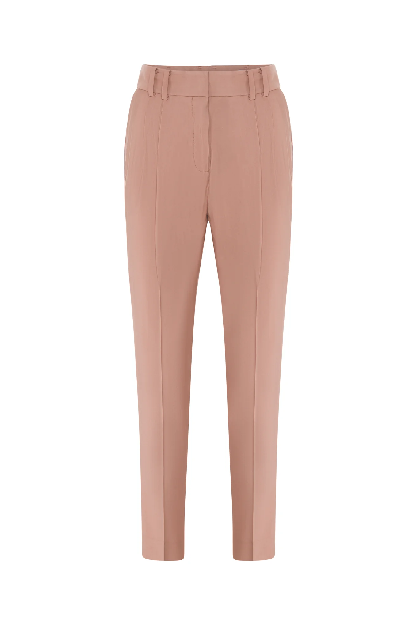High waist pleated trousers