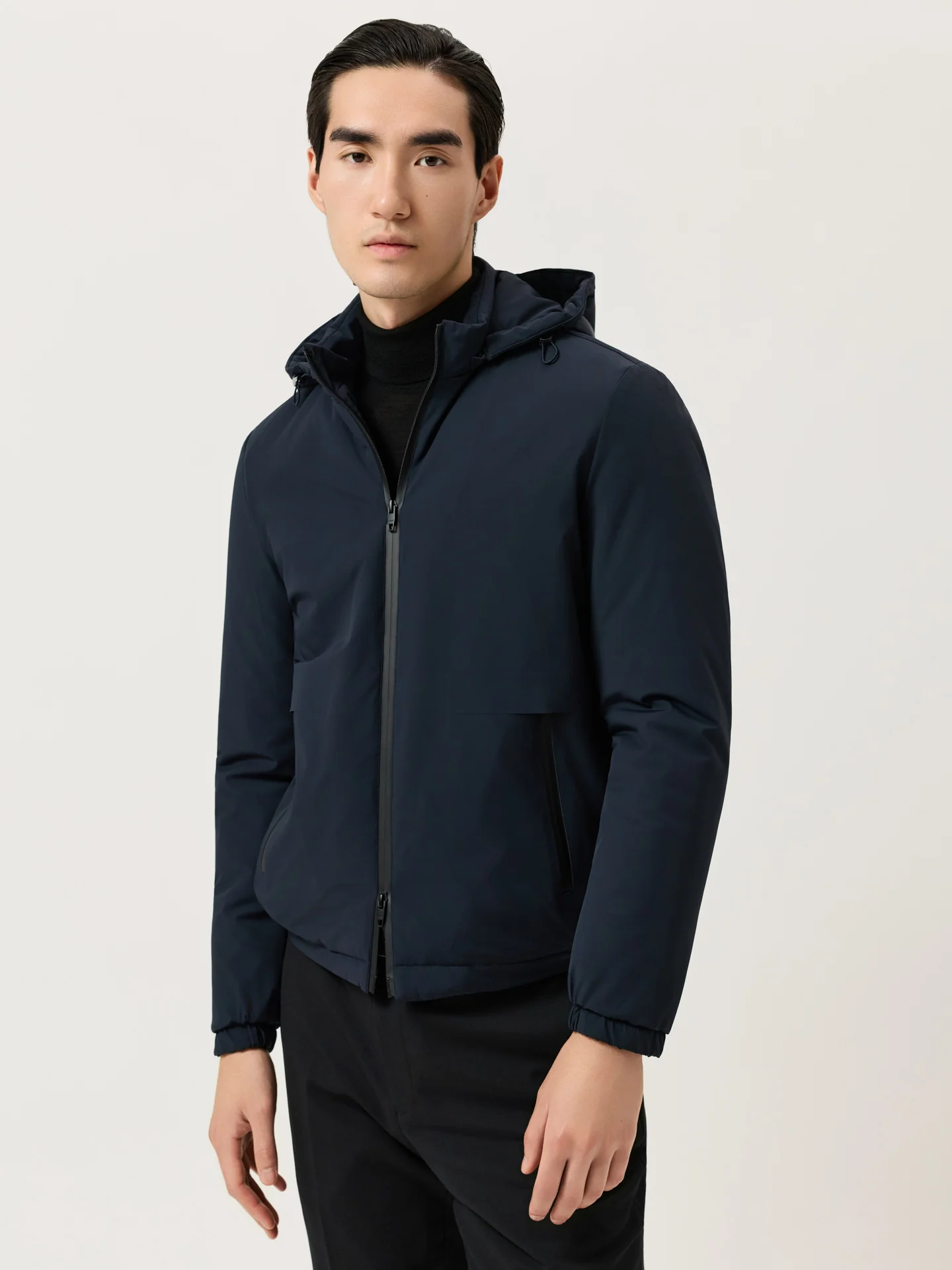 Hooded Performance Jacket In Stretch Nylon - Image 5