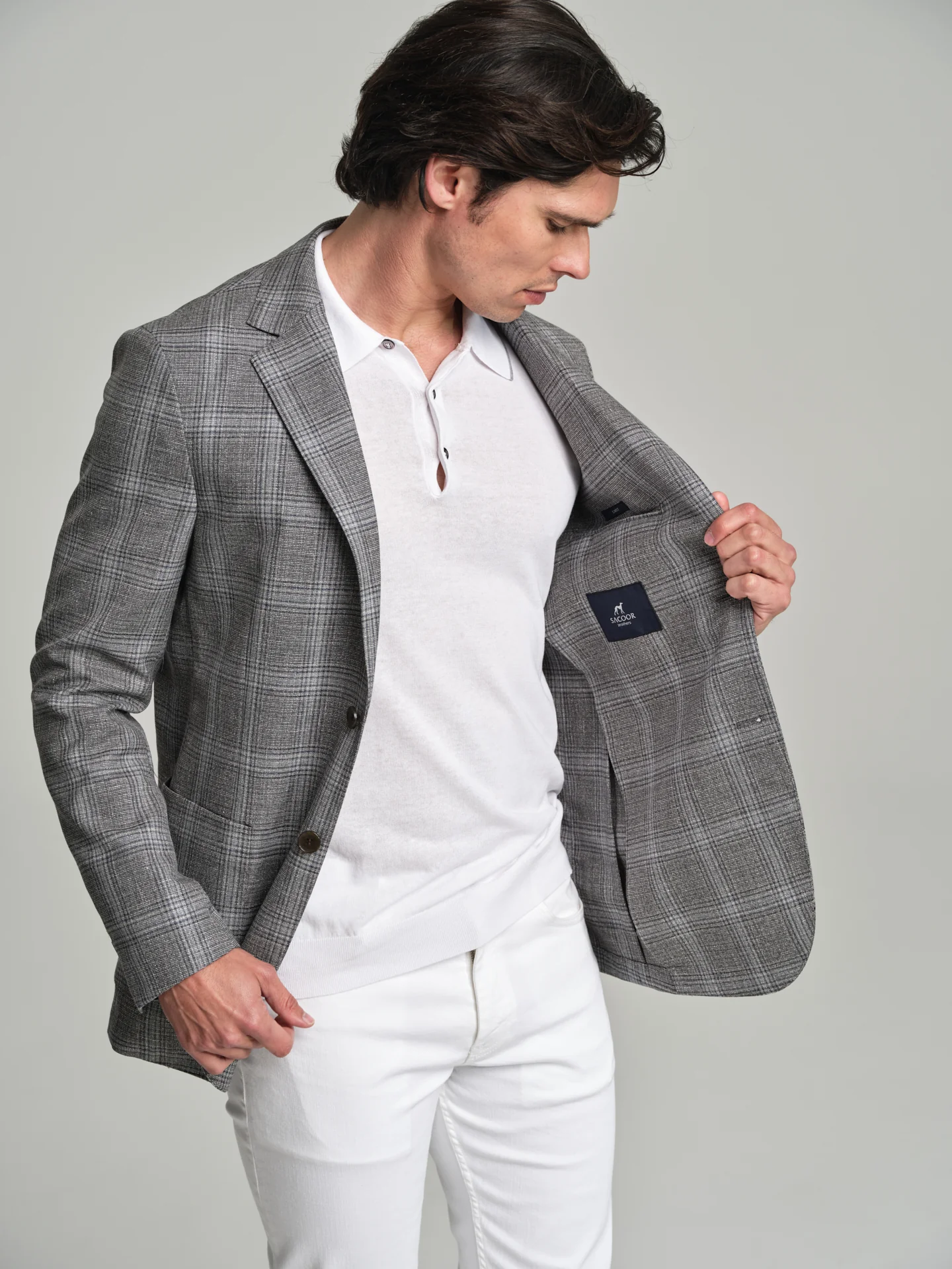 Innovation Relax Prince of Wales blazer - Image 2