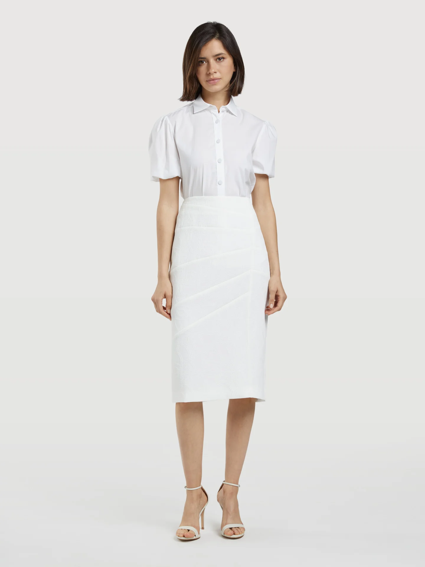 Knots Jacquard Pencil Skirt - Image 4