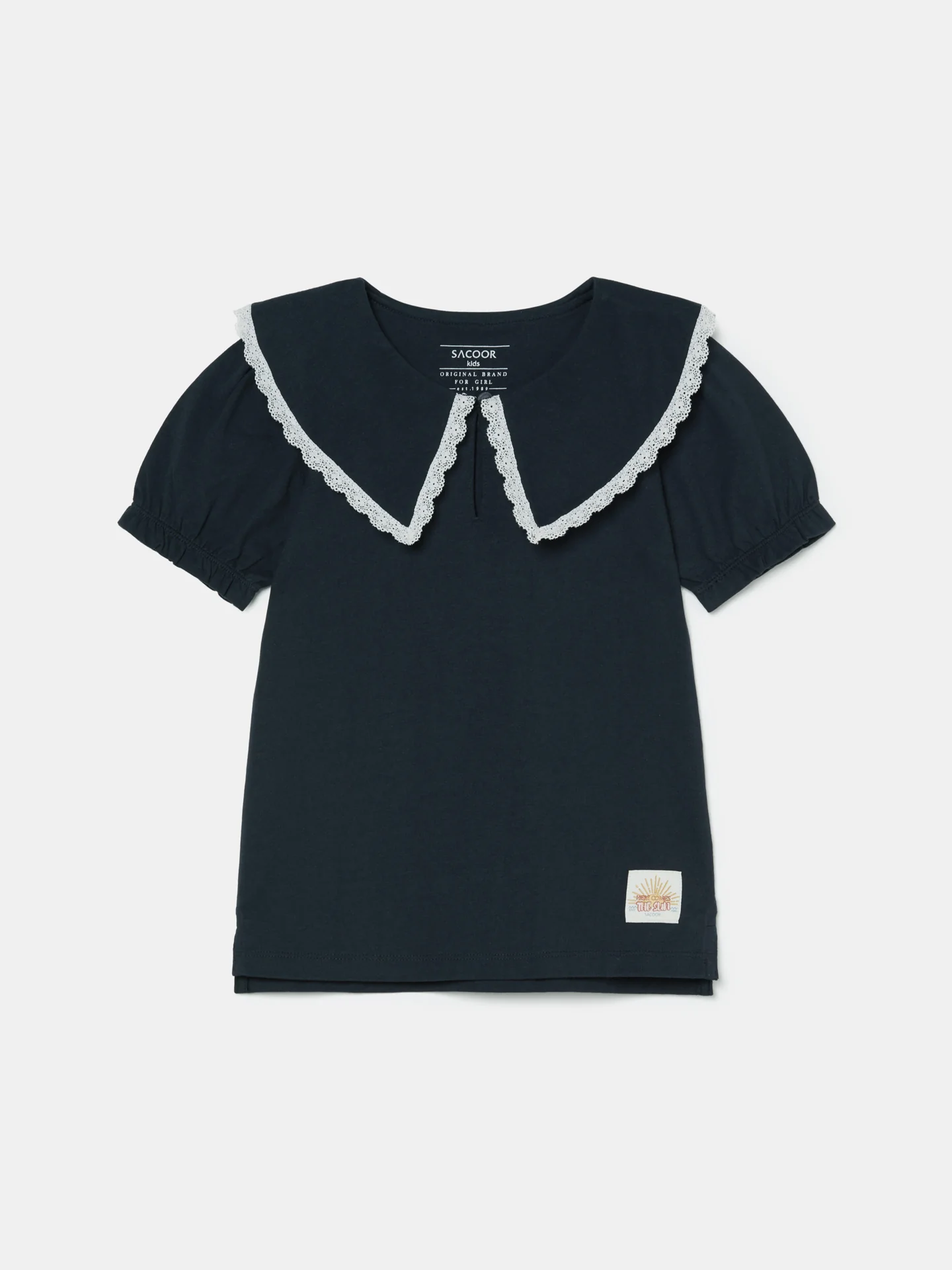 Lace Collar T-shirt