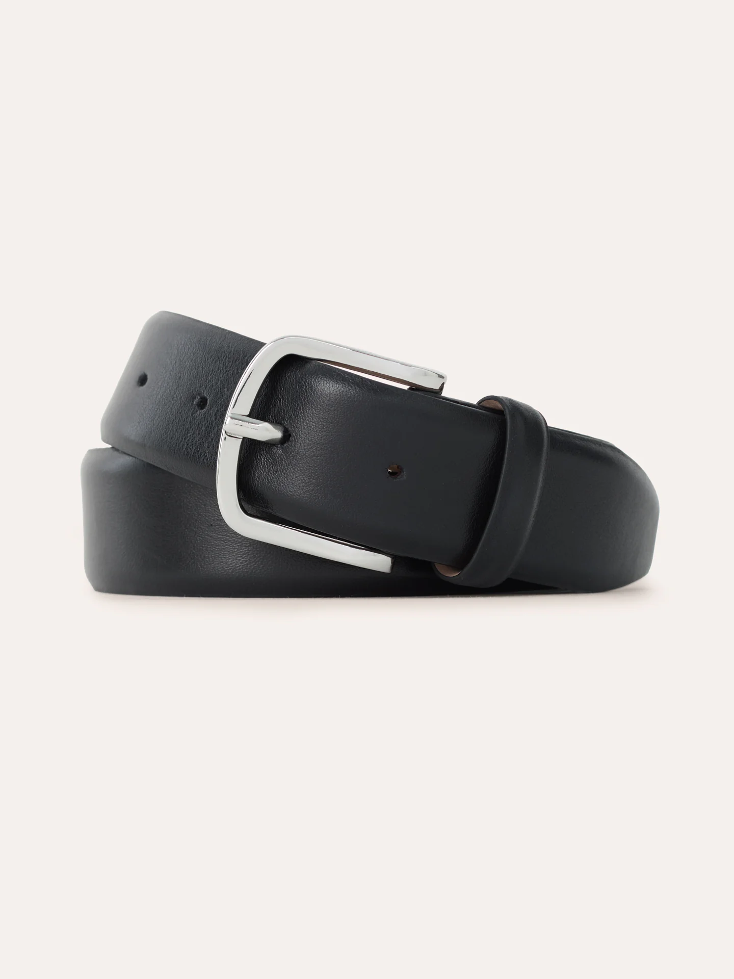 Leather belt with personalized buckle