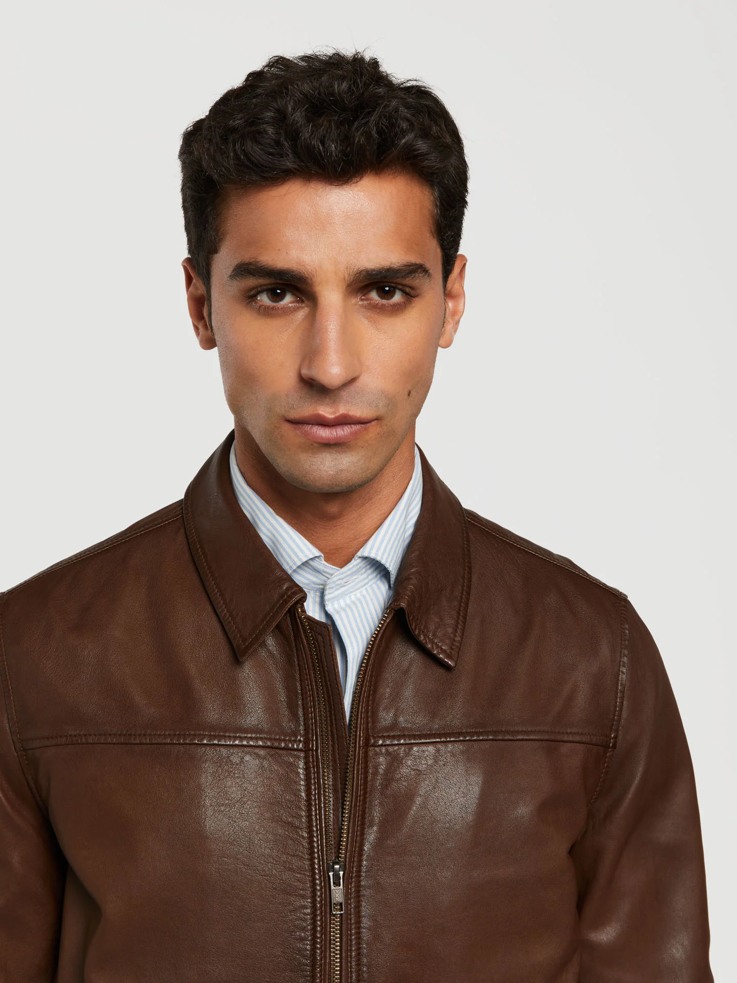 Leather bomber jacket - Image 5