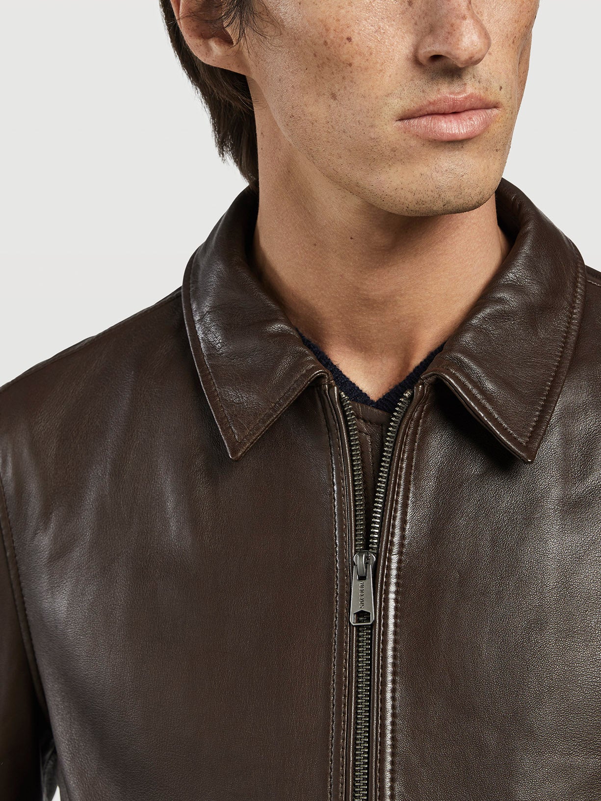 Leather bomber jacket - Image 4