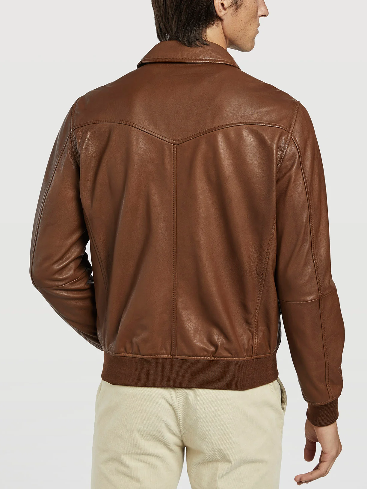 Leather bomber jacket - Image 8