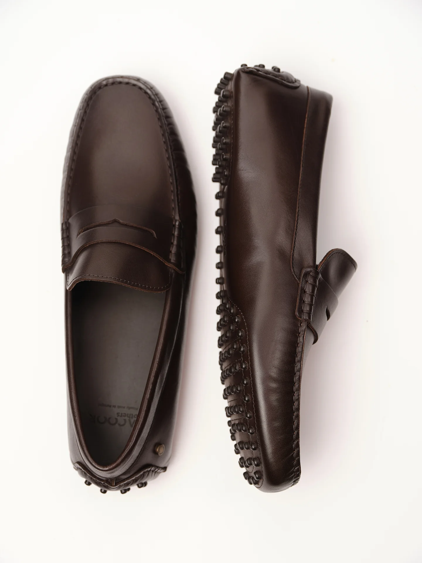 Leather drivers with recycled rubber pittons - Image 6