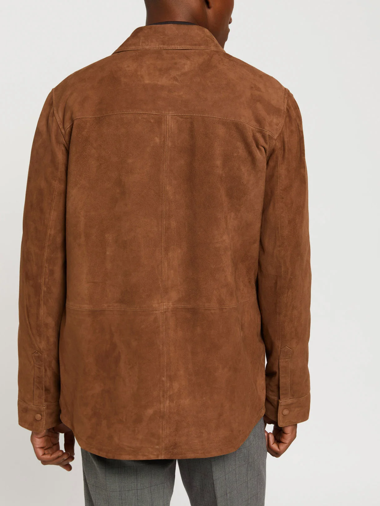 Leather overshirt - Image 3