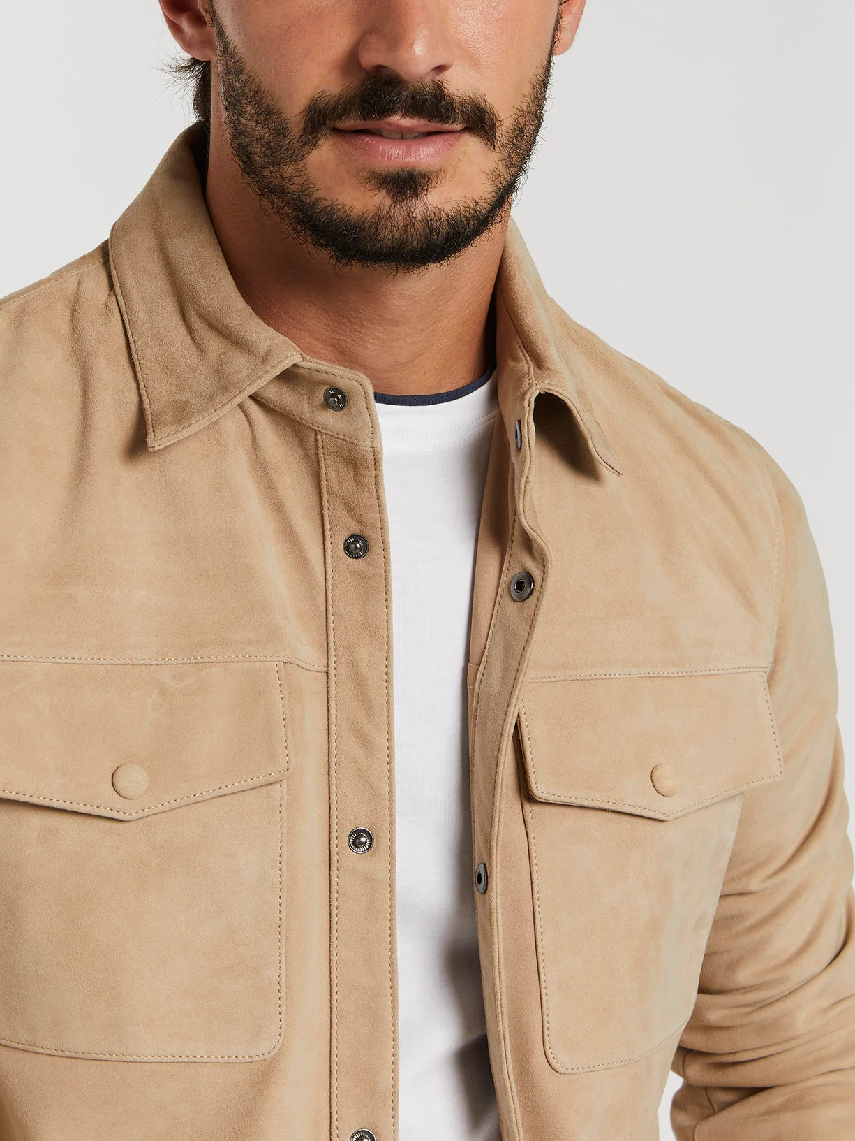 Leather overshirt - Image 7
