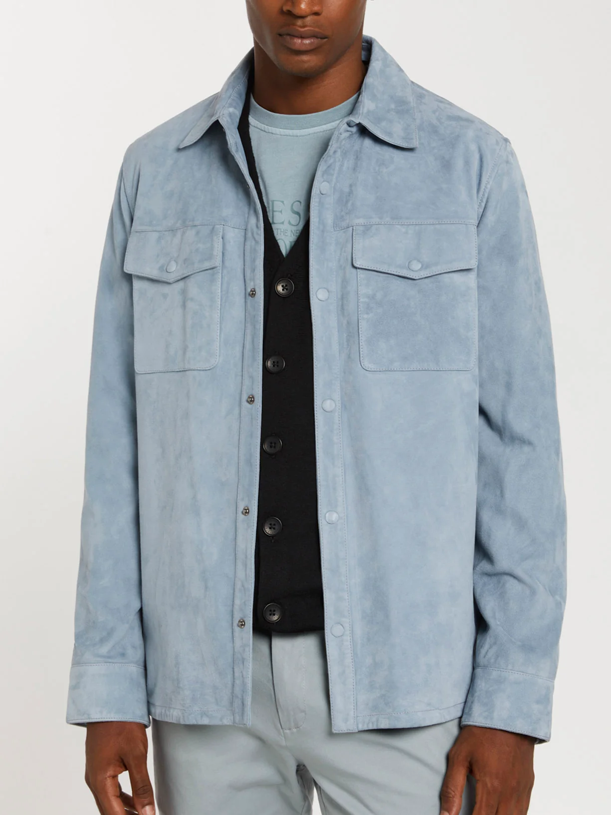 Leather overshirt - Image 9