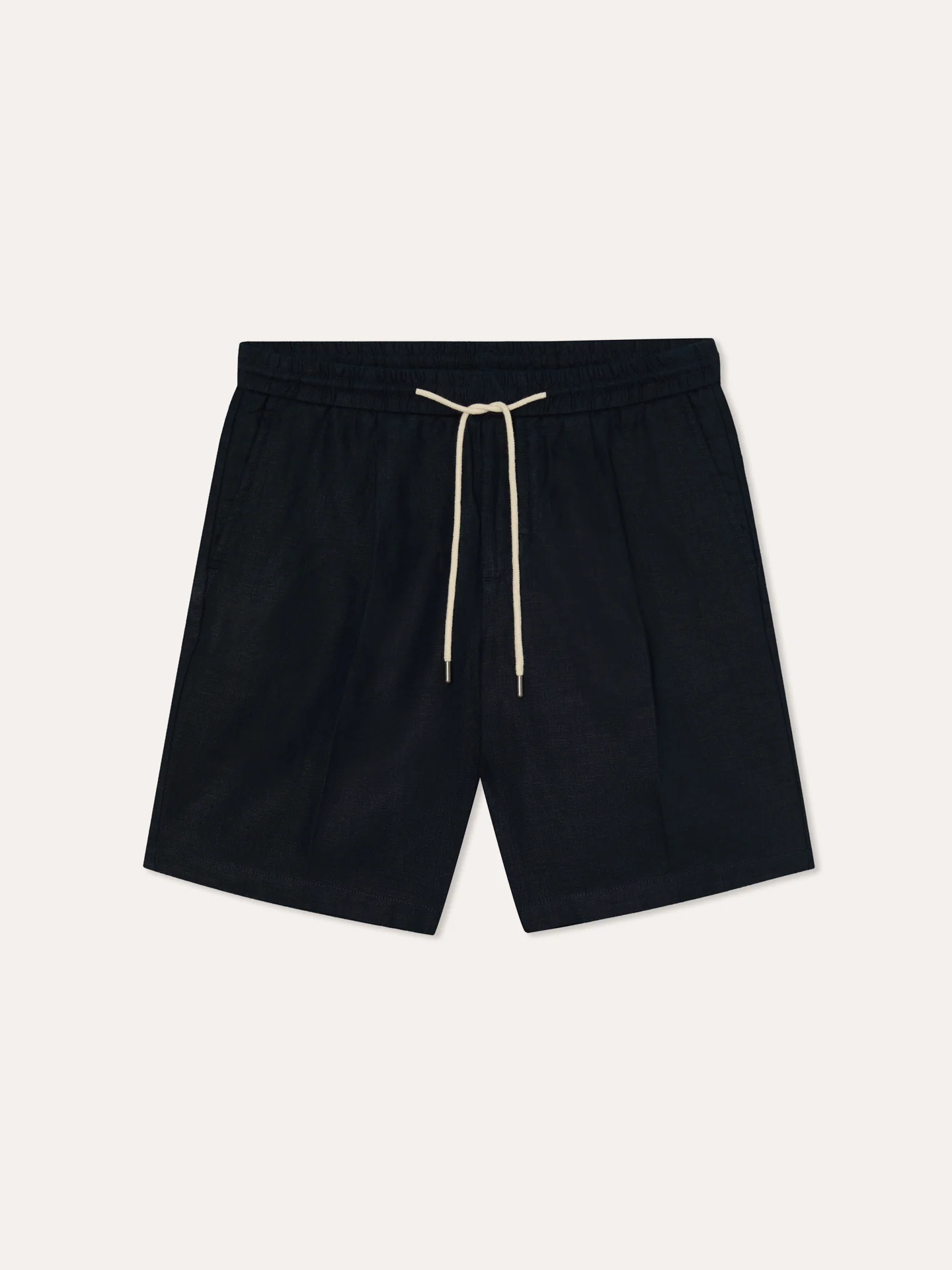 Linen Shorts with Drawstring at waistband - Image 4