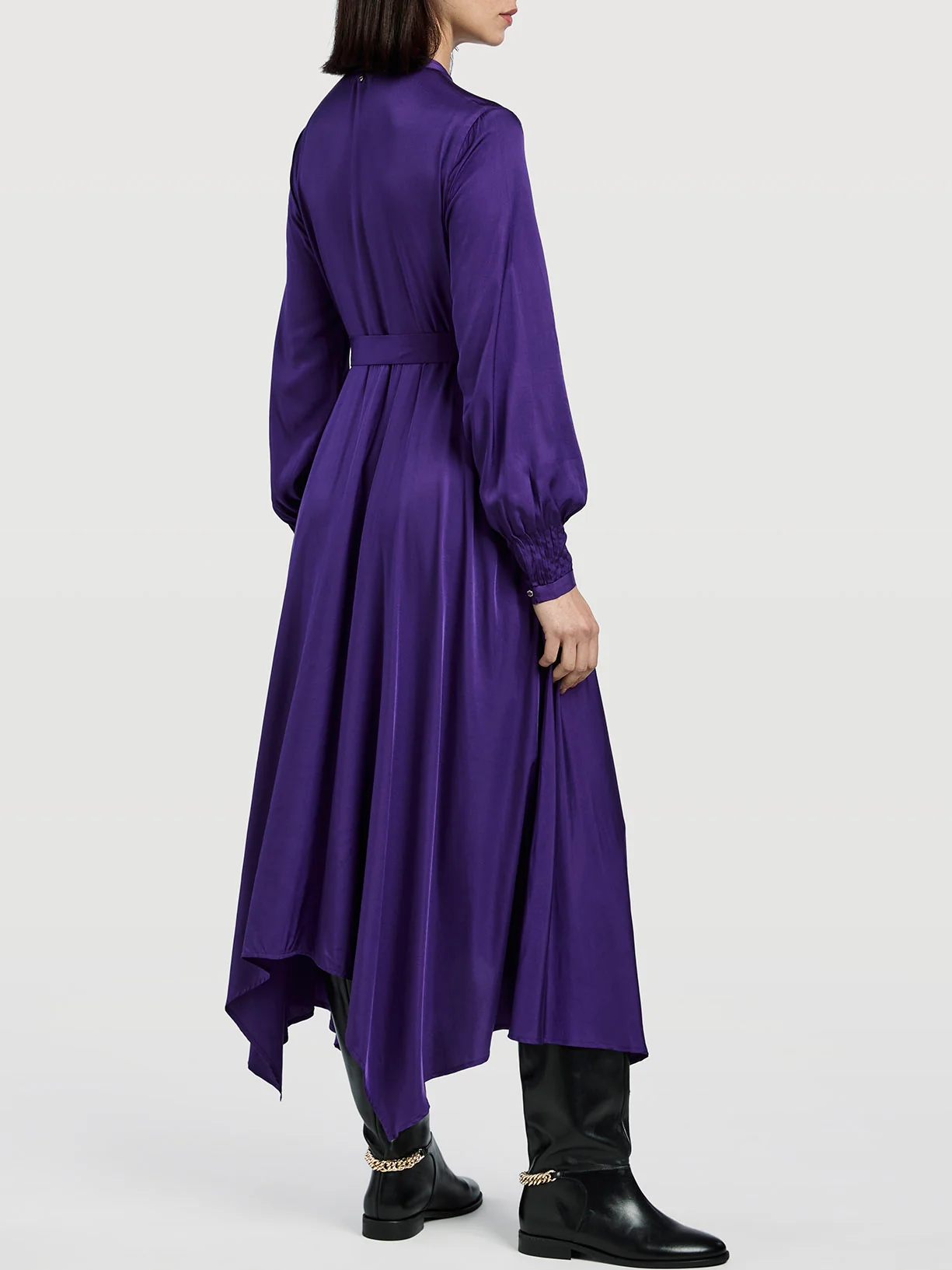 Long Dress With Asymmetric Hem - Image 3