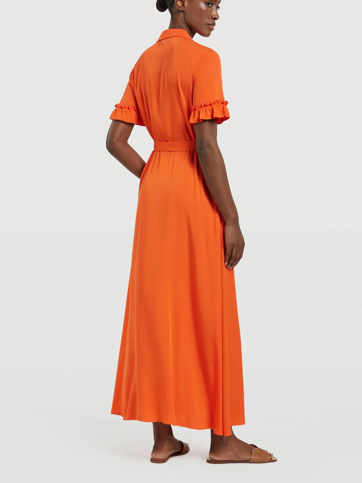 Long Dress With Belt - Image 2
