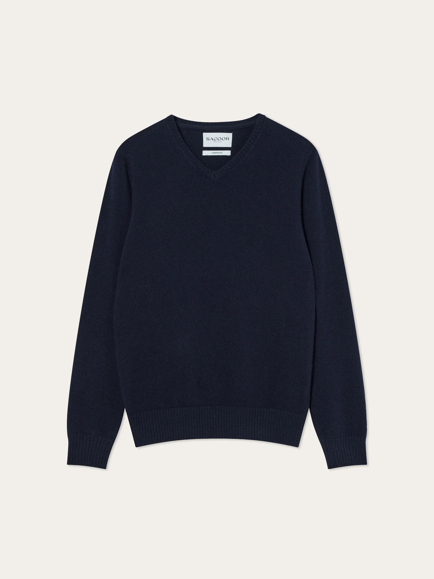 Long Sleeve V-Neck Sweater In Pure Lambswool - Image 8