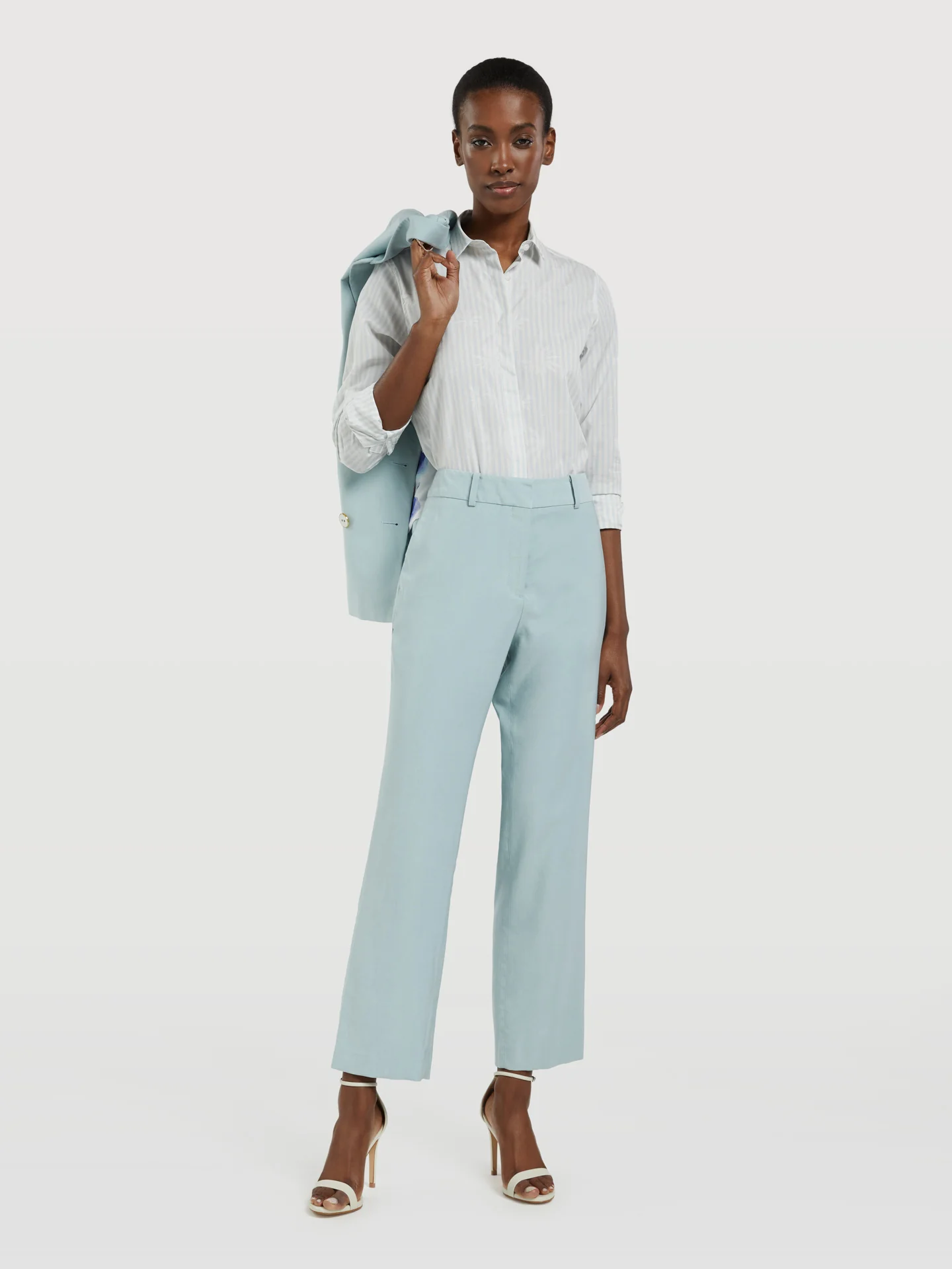 Loose Fit Suit Trousers - Image 2