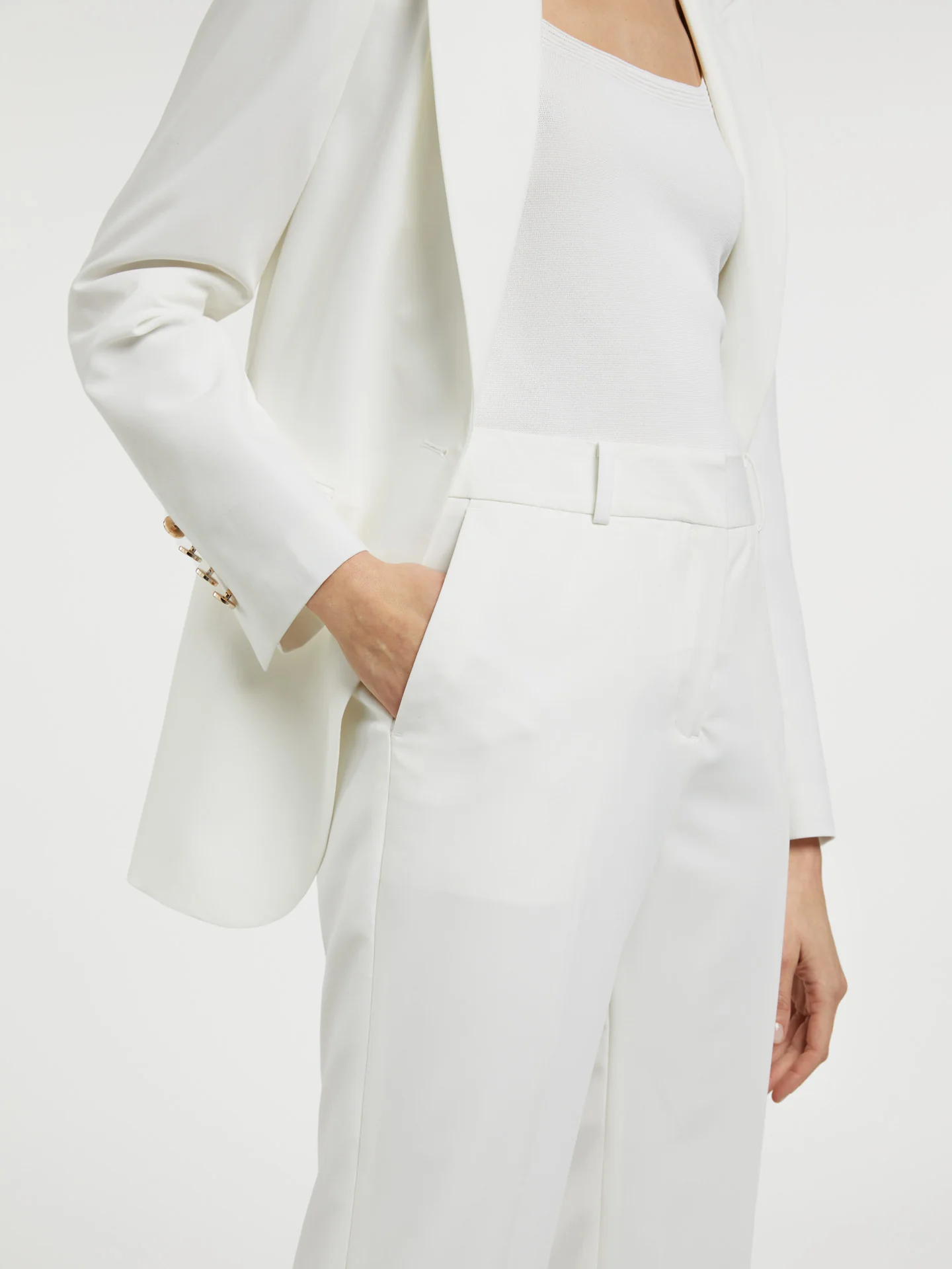 Loose Fit Suit Trousers - Image 2