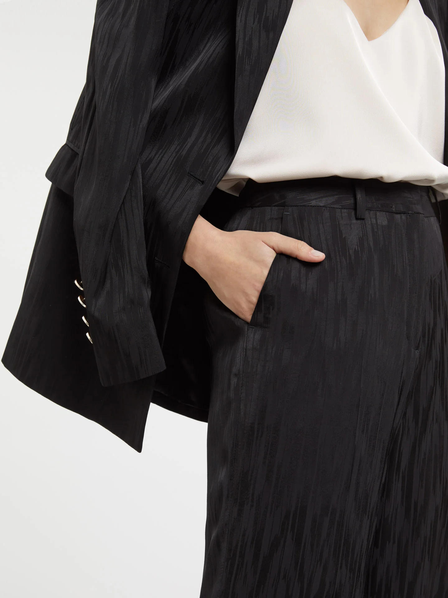 Loose Fit Suit Trousers - Image 3