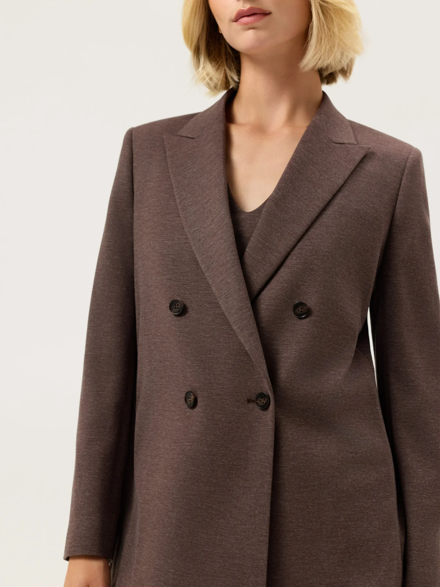 Luxe Leisure Edition Double-Breasted Blazer In Rayon Blend - Image 2