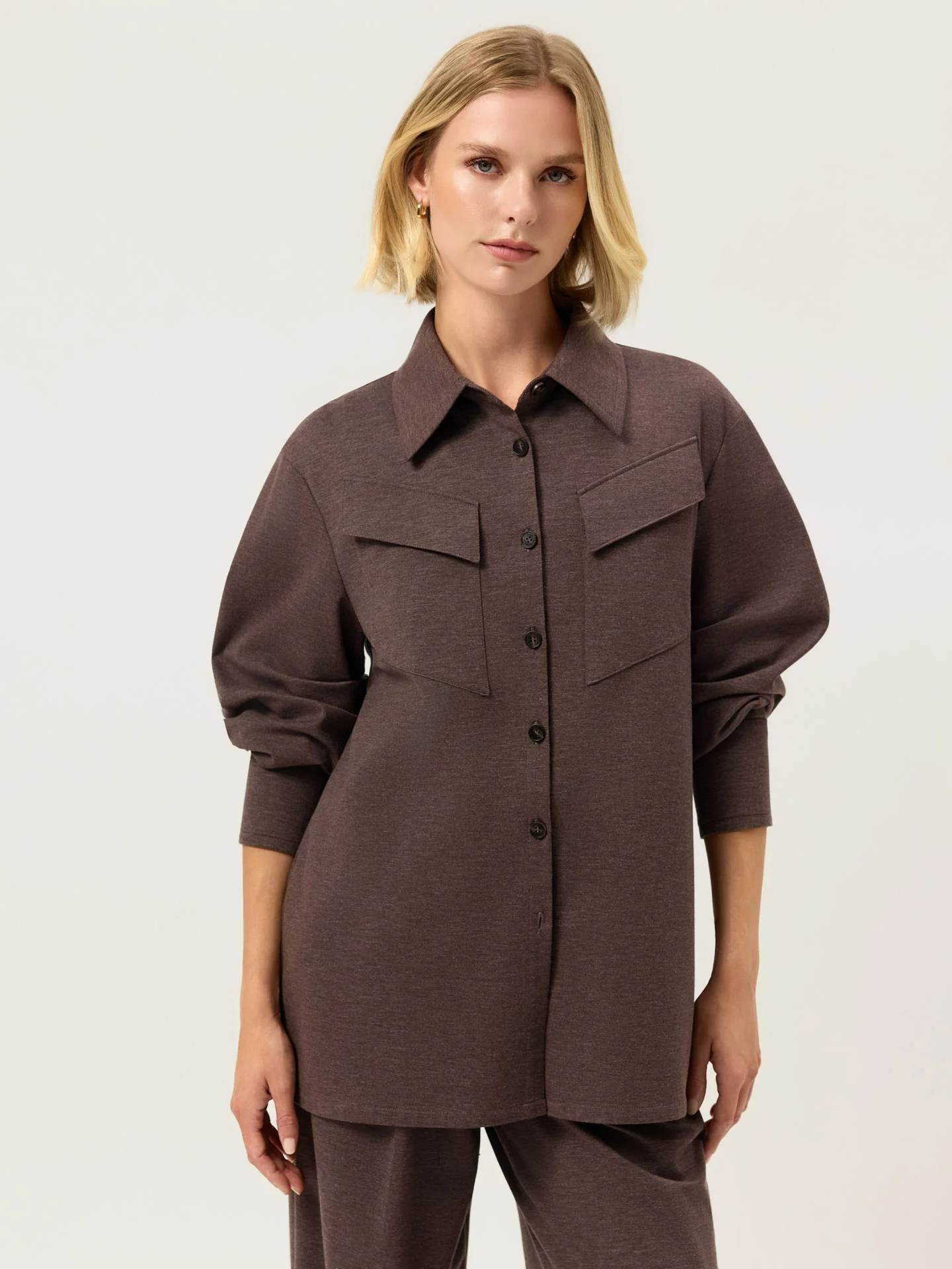 Luxe Leisure Edition Overshirt In Rayon Blend