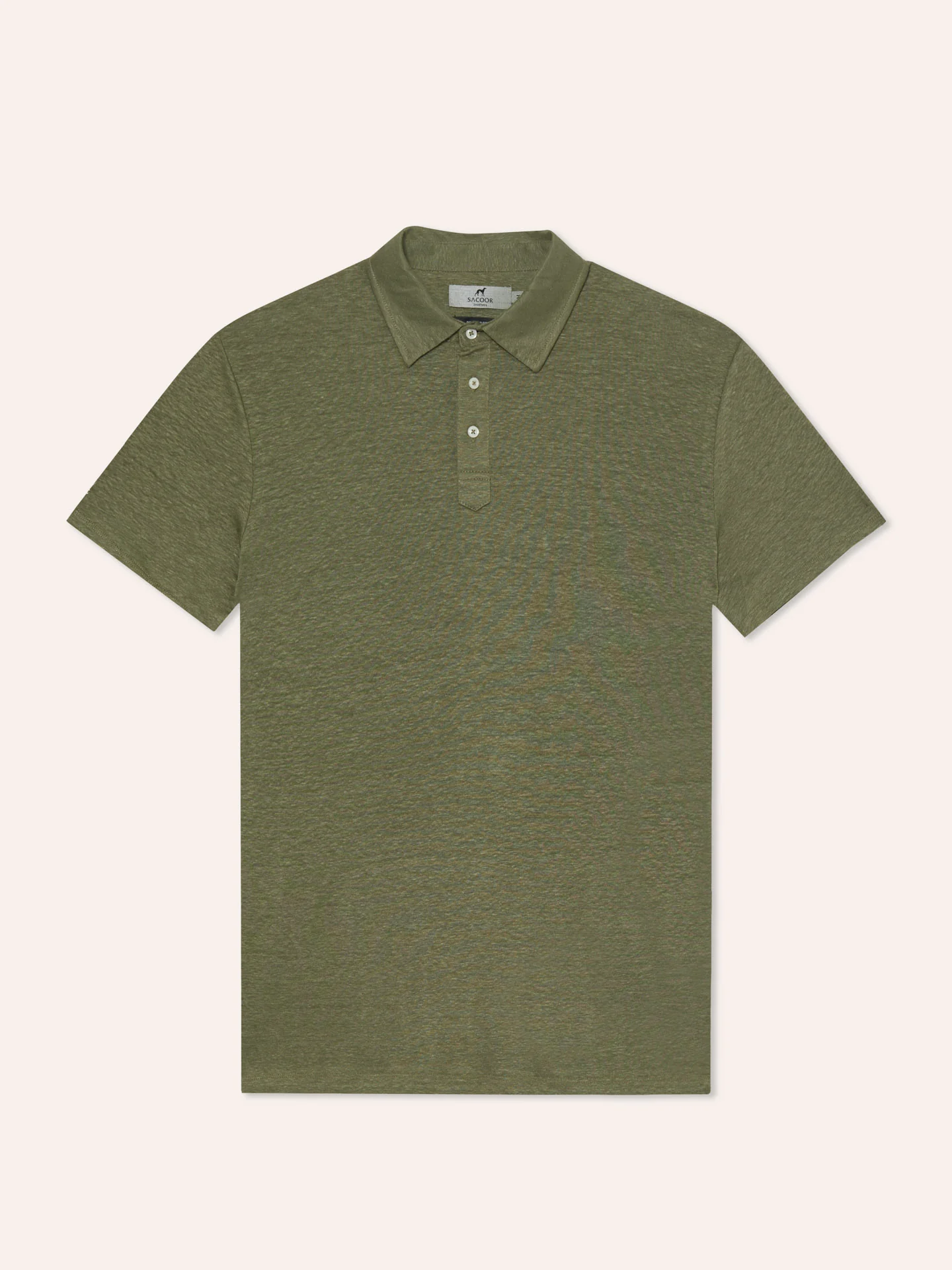 Luxe Leisure Edition Regular fit Linen jersey polo shirt - Image 9