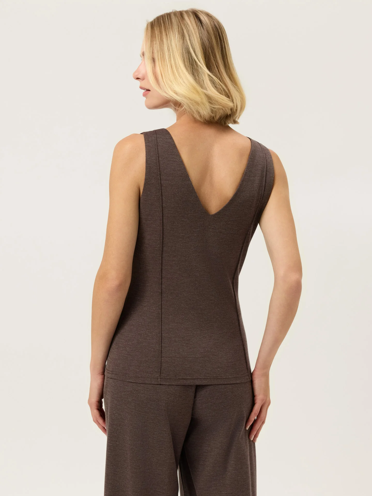 Luxe Leisure Edition V-Neck Top In Rayon Blend - Image 4