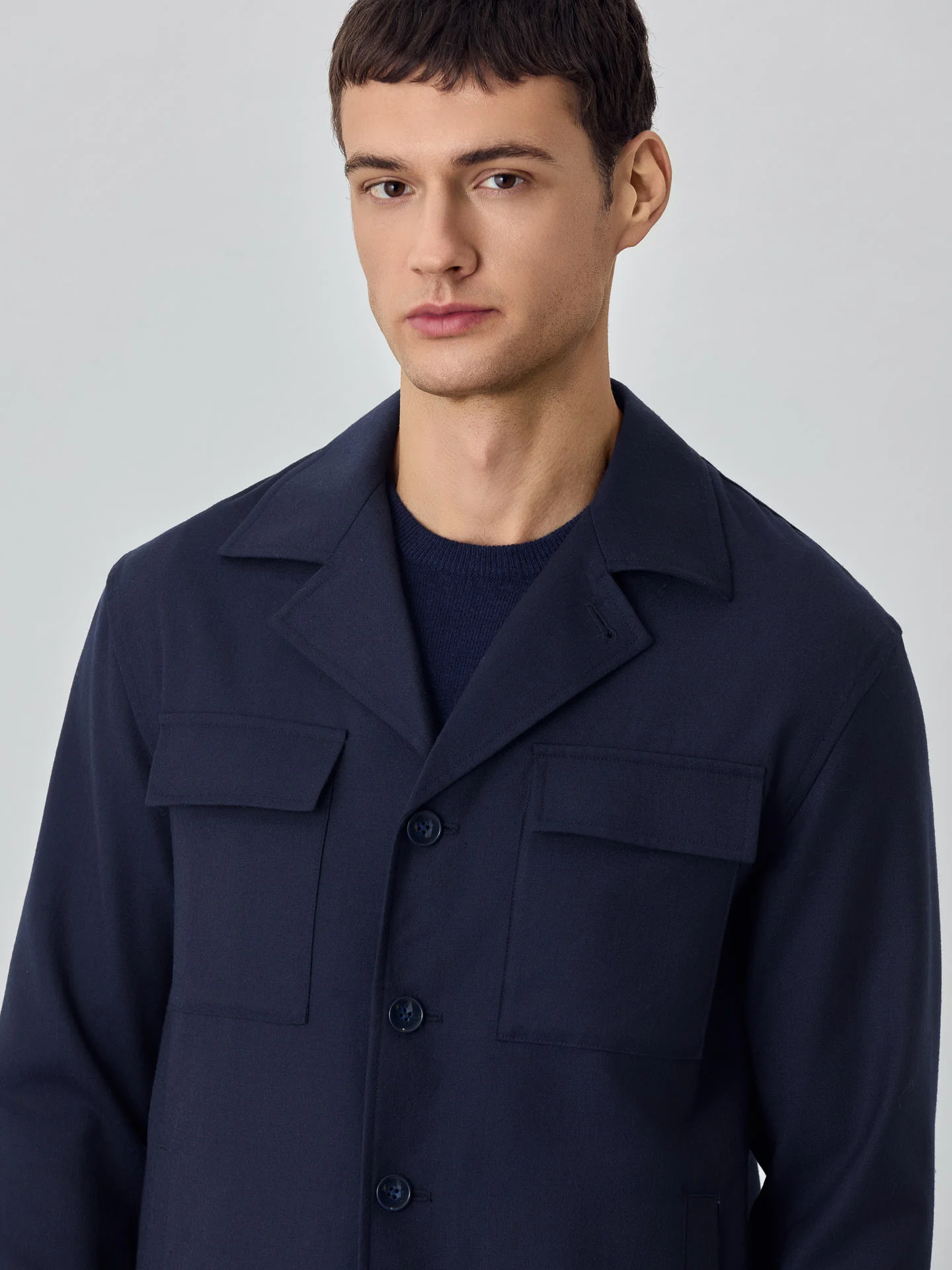 Luxurious 100% Wool Overshirt - Image 4