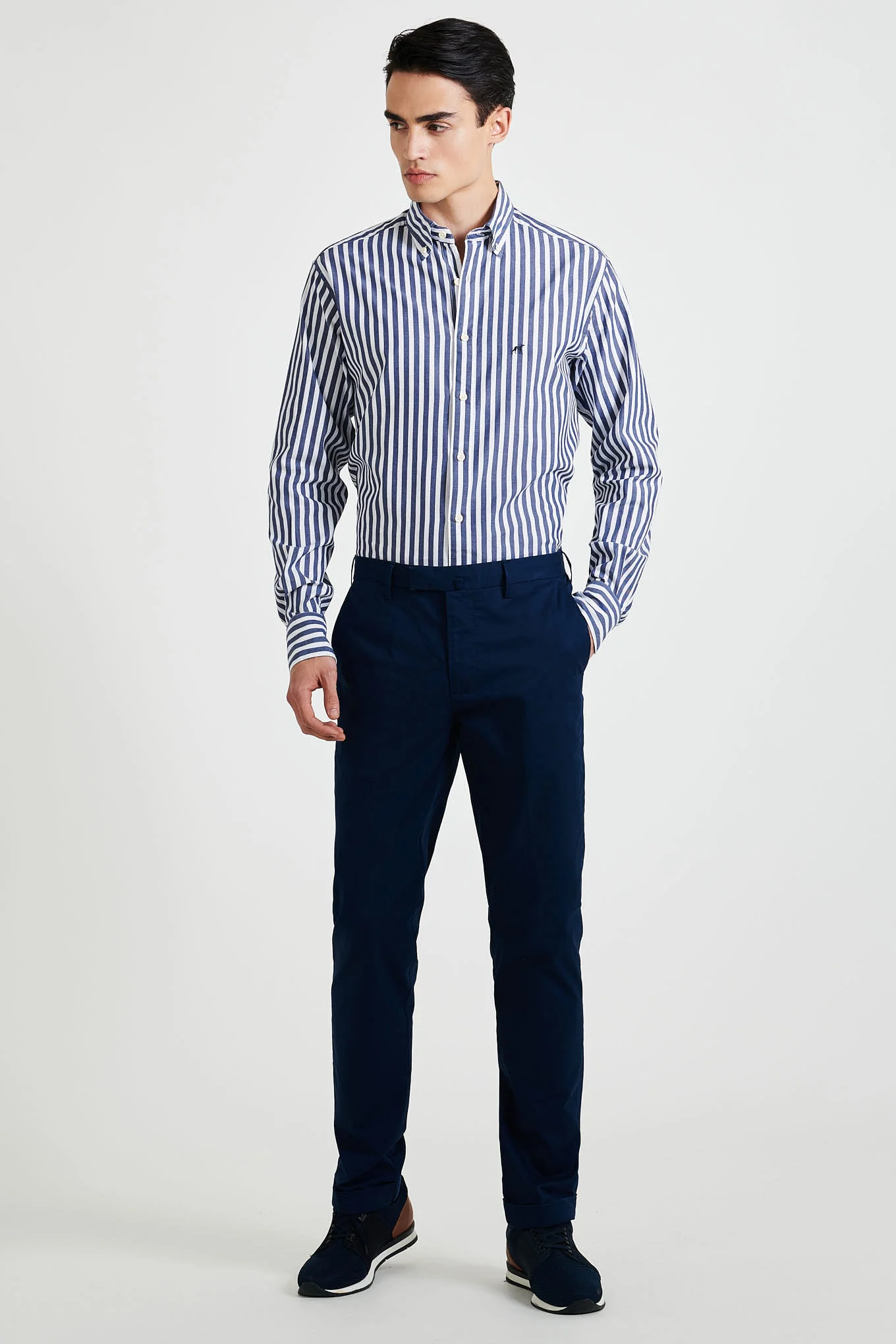 Men's Casual Slim Fit Chino Trousers - Image 11
