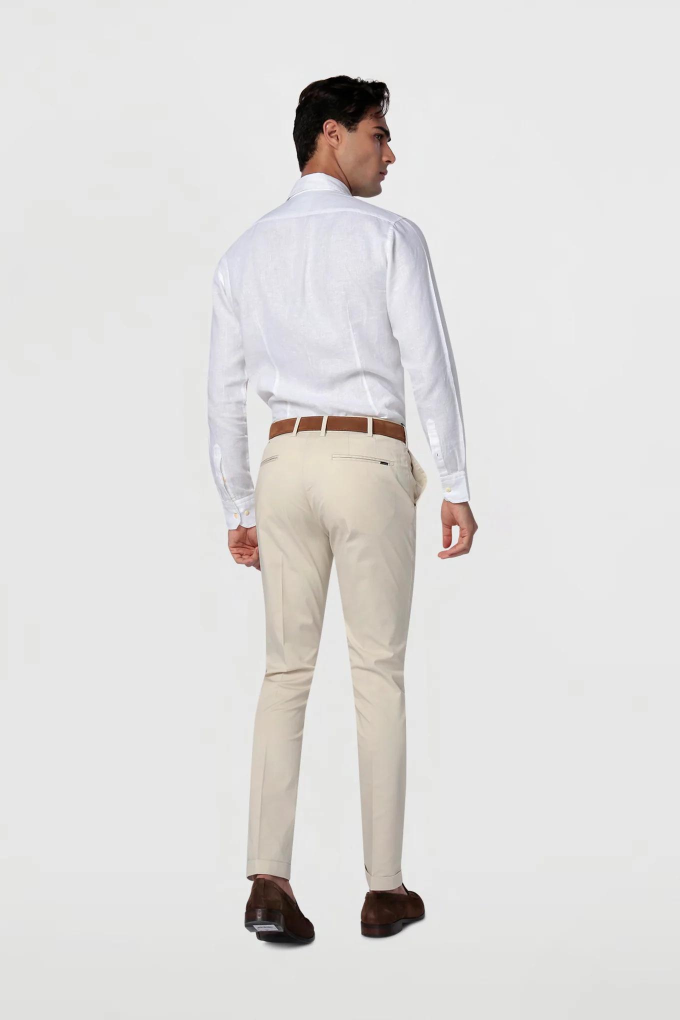 Men's Casual Slim Fit Chino Trousers - Image 25