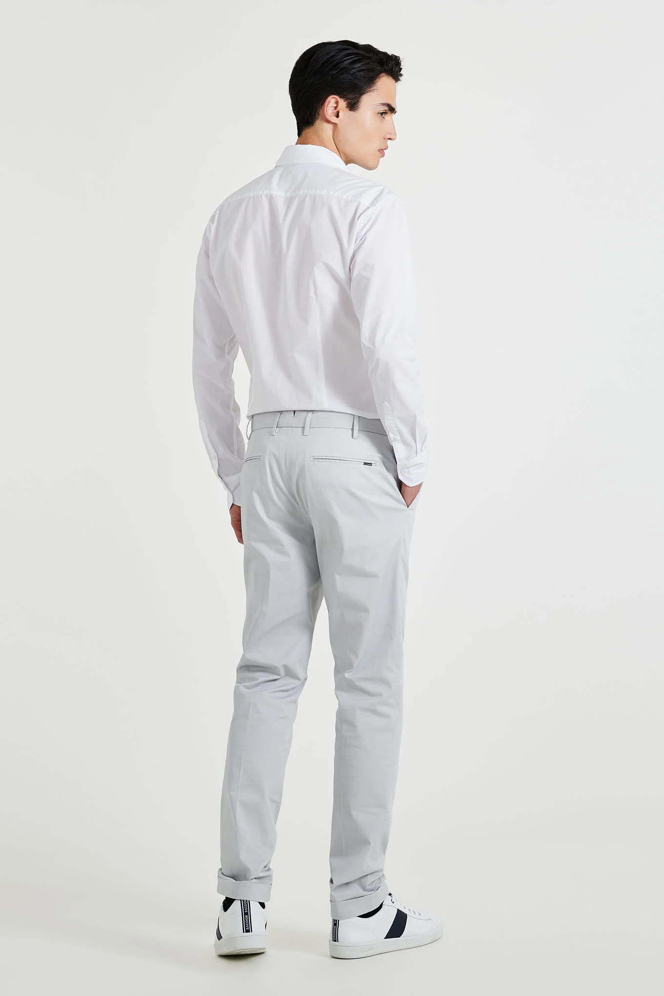 Men's Casual Slim Fit Chino Trousers - Image 35