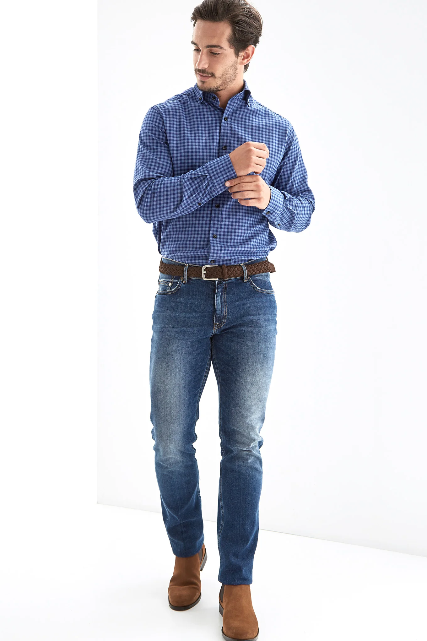 Men's Check Regular Fit Casual Shirt