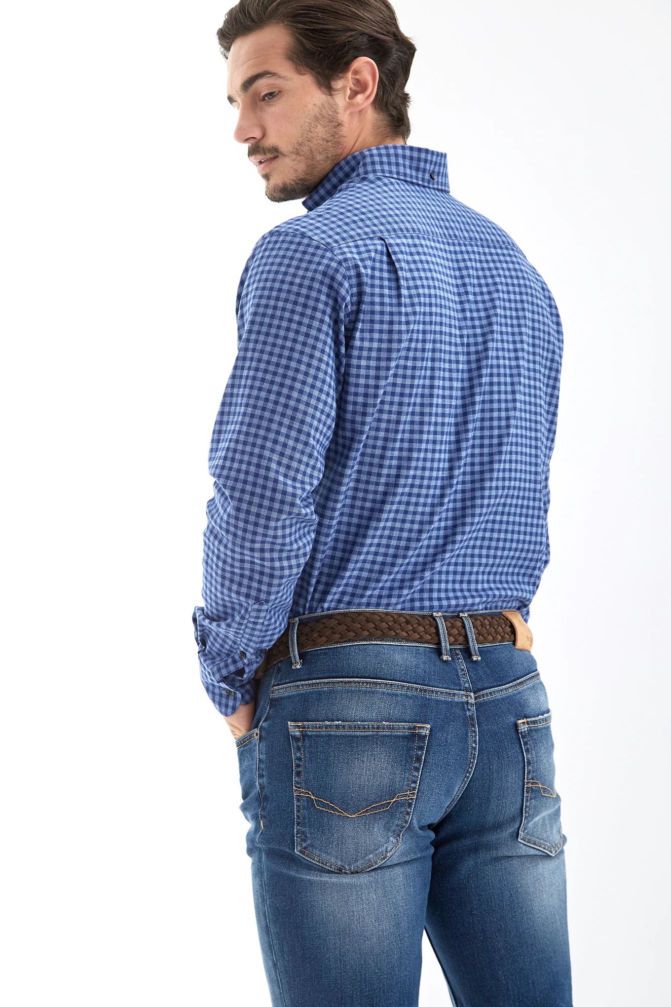 Men's Check Regular Fit Casual Shirt - Image 2