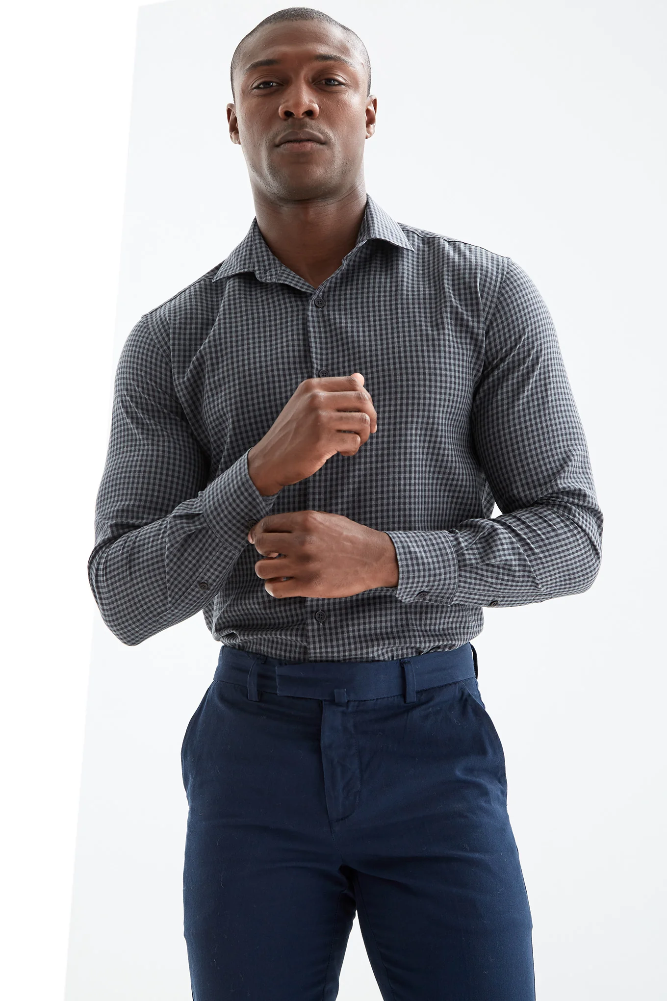 Men's Checked Casual Shirt - Image 3