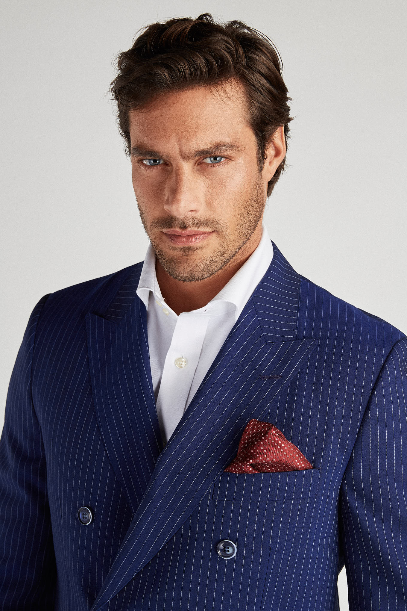 Men's Classic Slim Fit Double Breasted Suit - Image 3